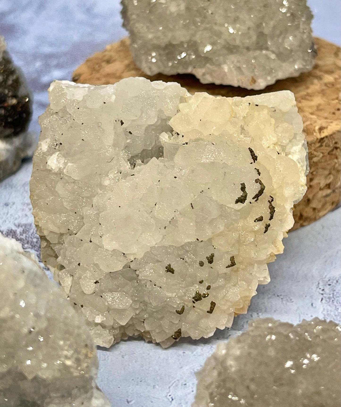 Druzy Quartz Set ~ Marcasite ~ Sphalerite