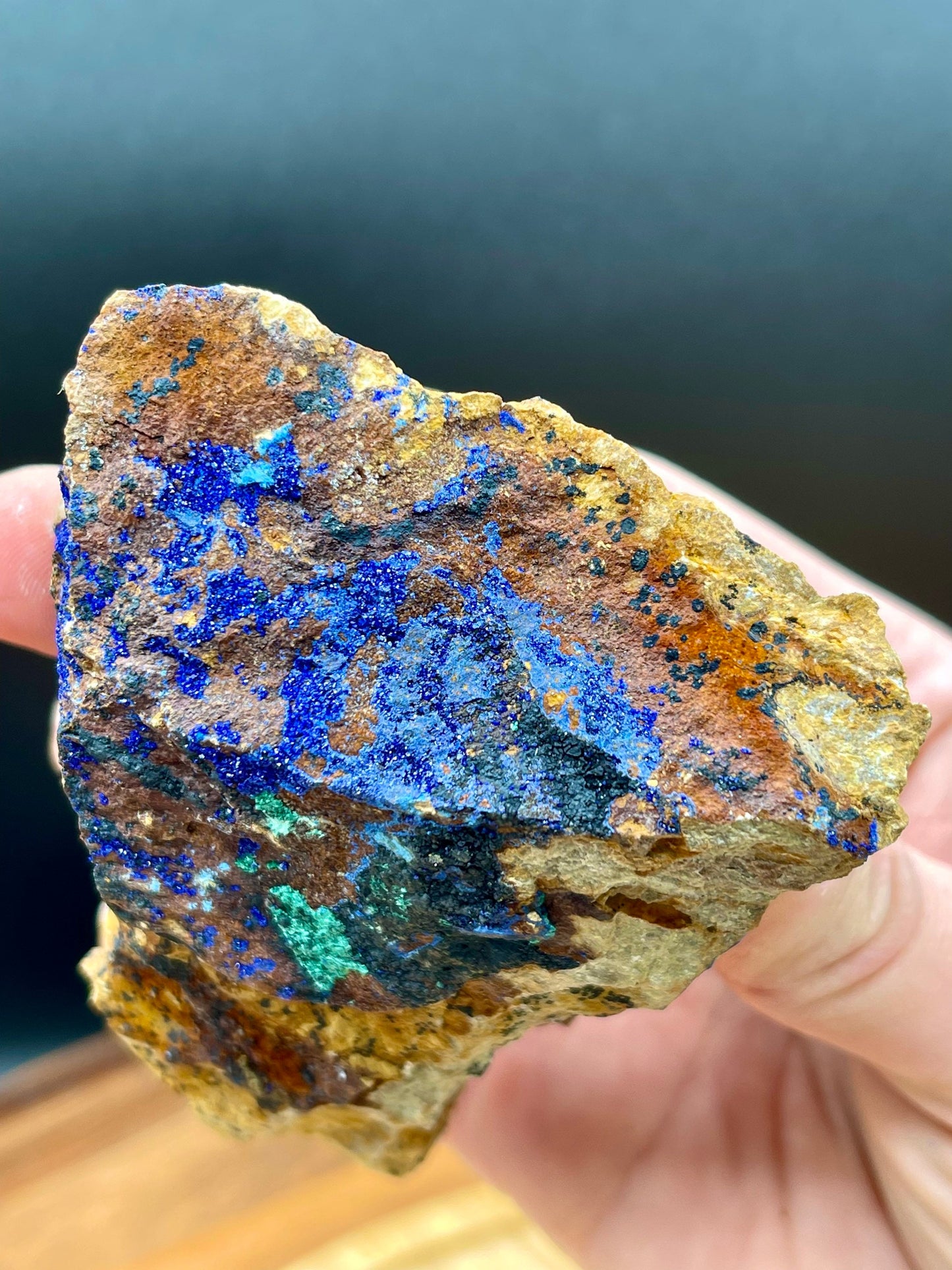 Vibrant Azurite and Malachite Mixed Mineral