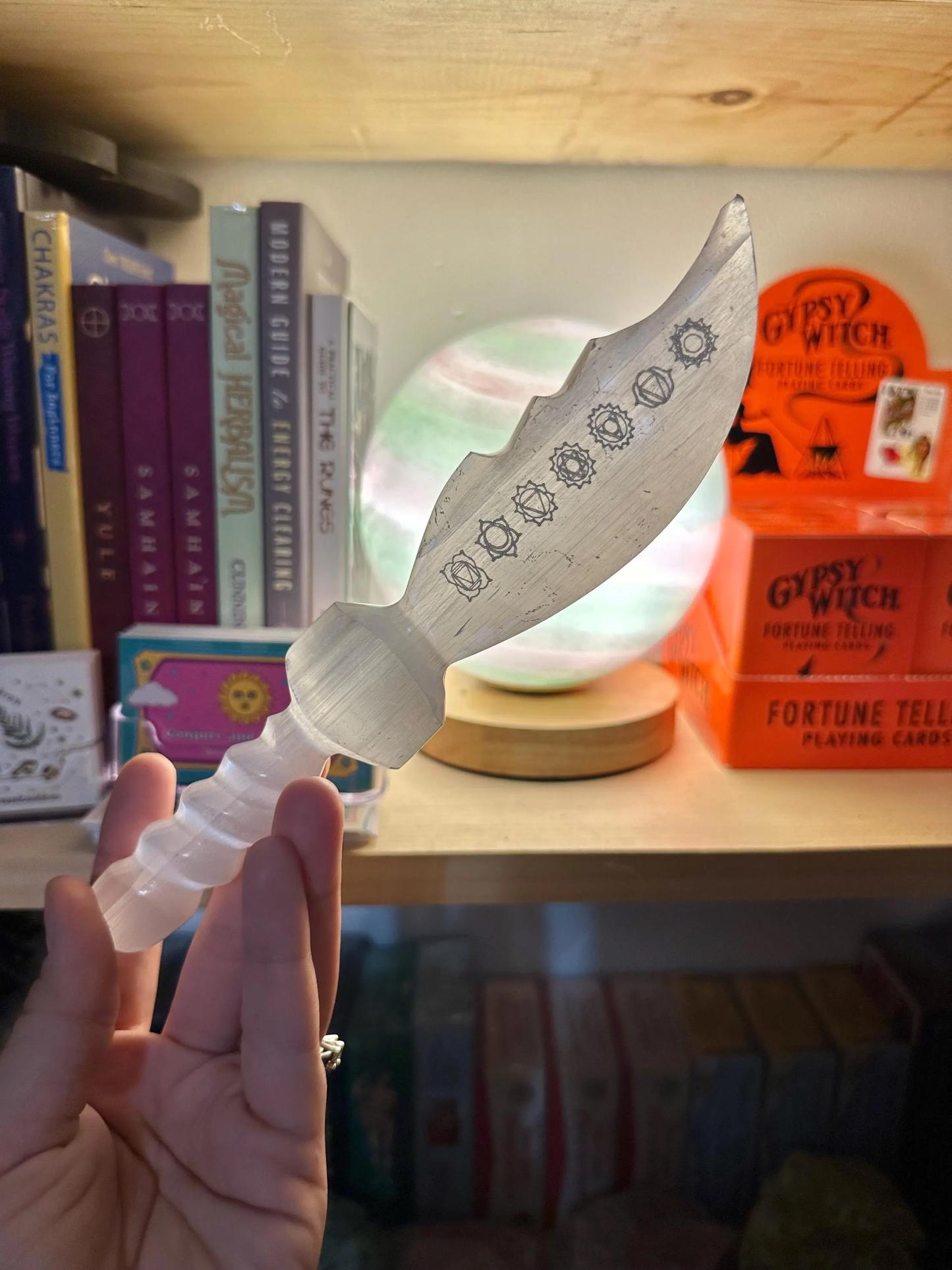 Selenite Chakra Knife Letter Opener ~ One