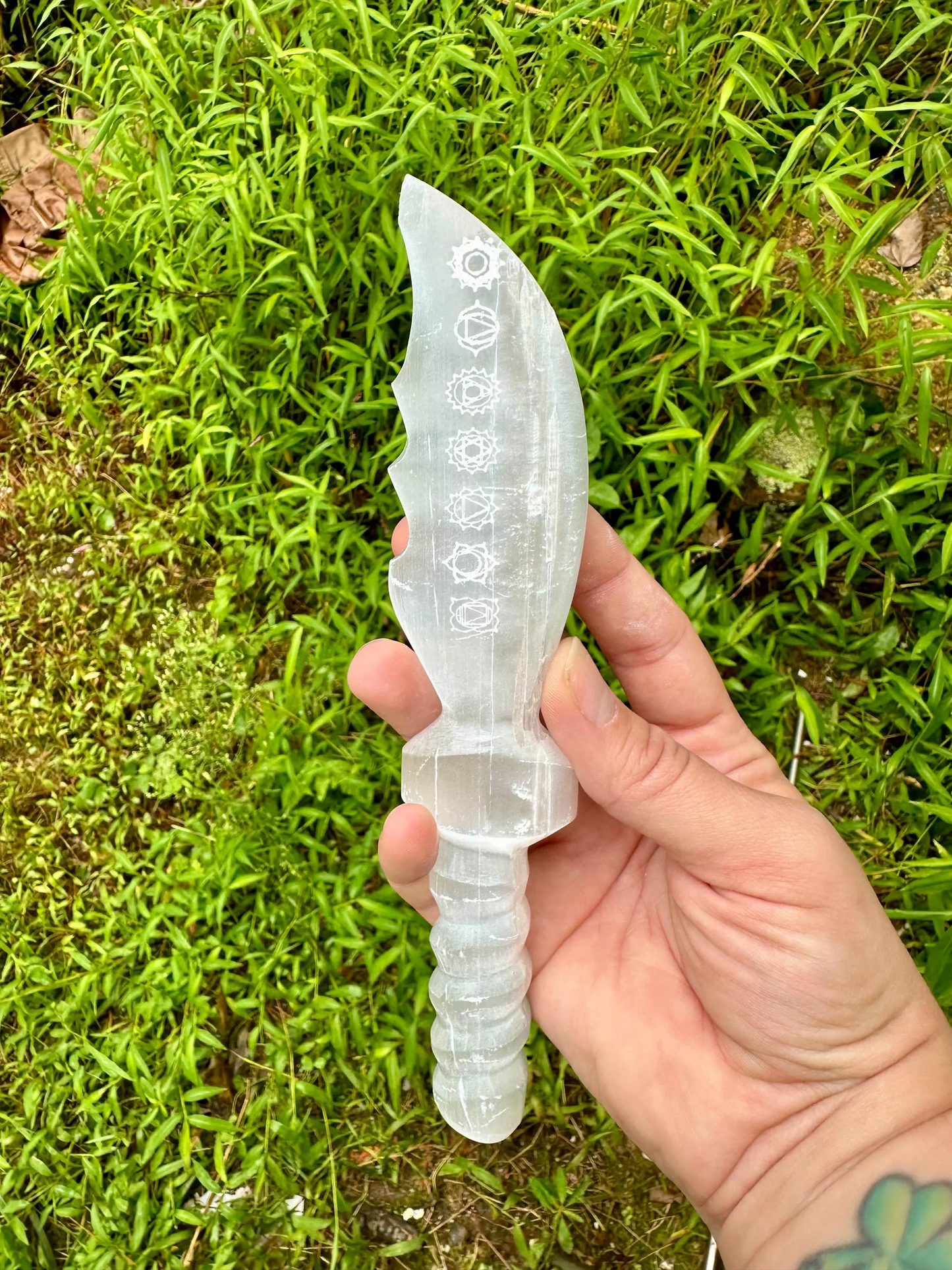 Selenite Chakra Knife Letter Opener ~ One