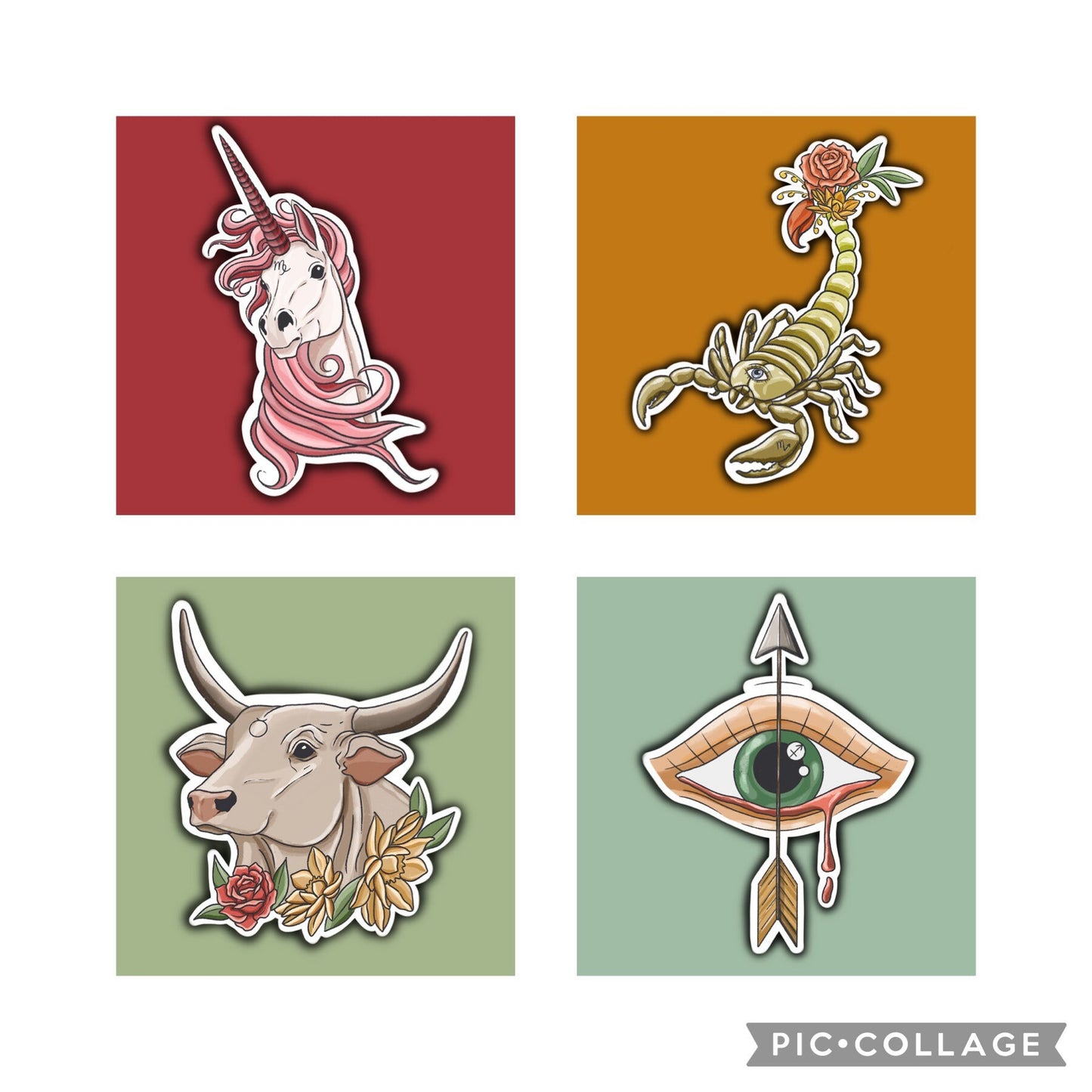 Zodiac Stickers - 12 Houses