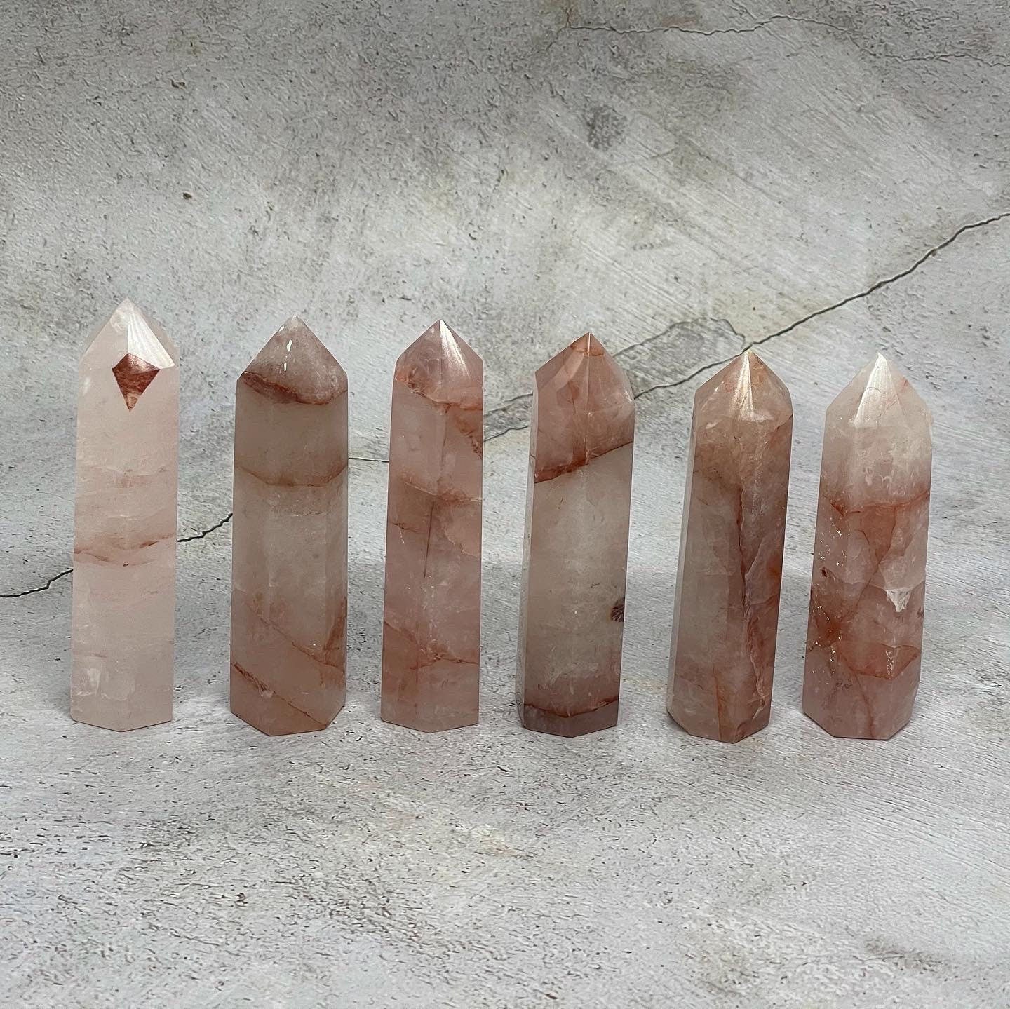 Fire Quartz Points