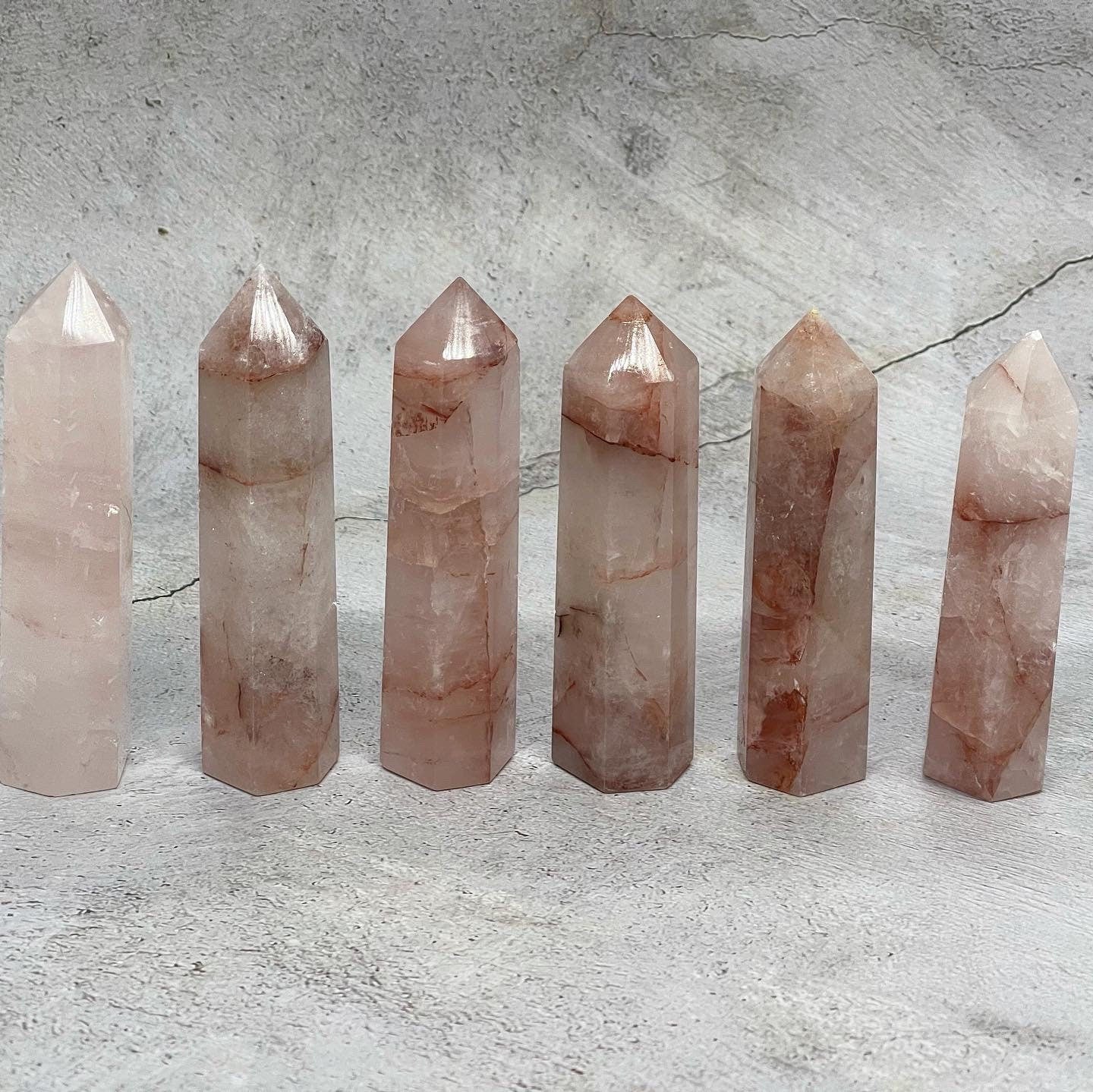 Fire Quartz Points