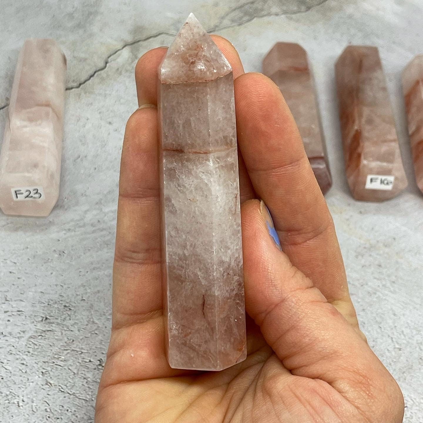 Fire Quartz Points