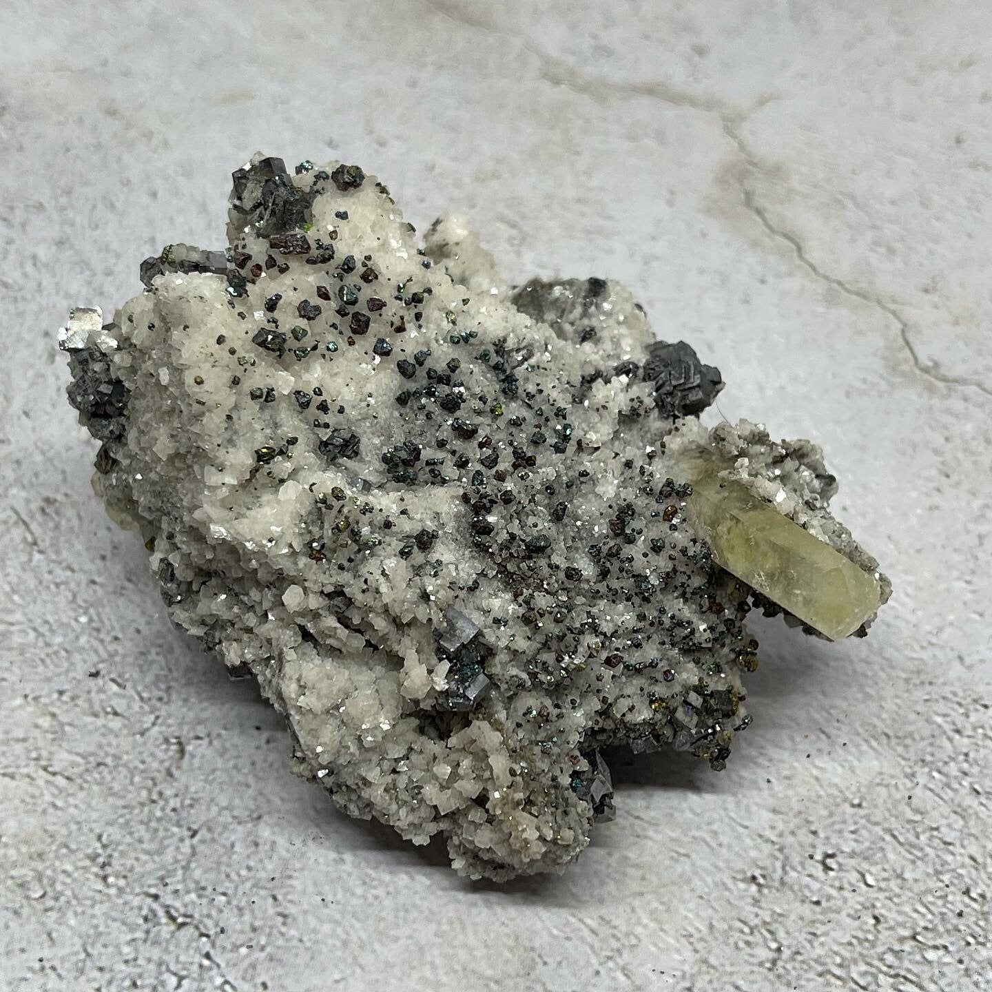 Galena, Marcasite and Calcite ~ Natural Specimen