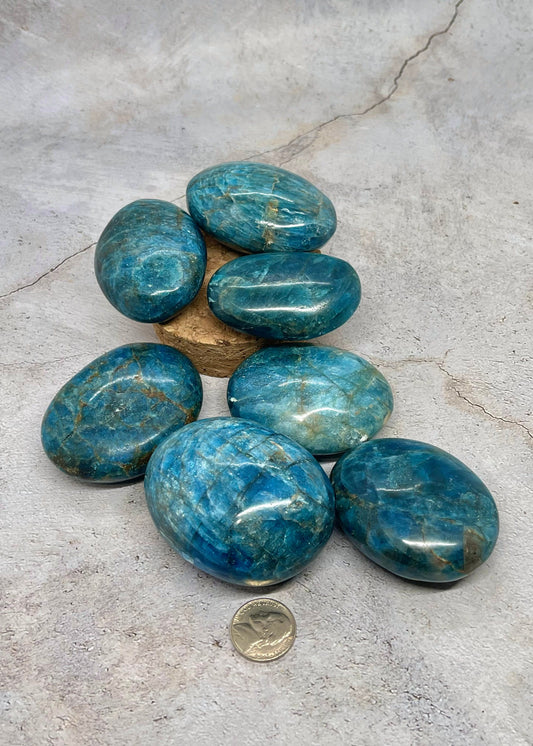 Vibrant Blue Apatite Gallets