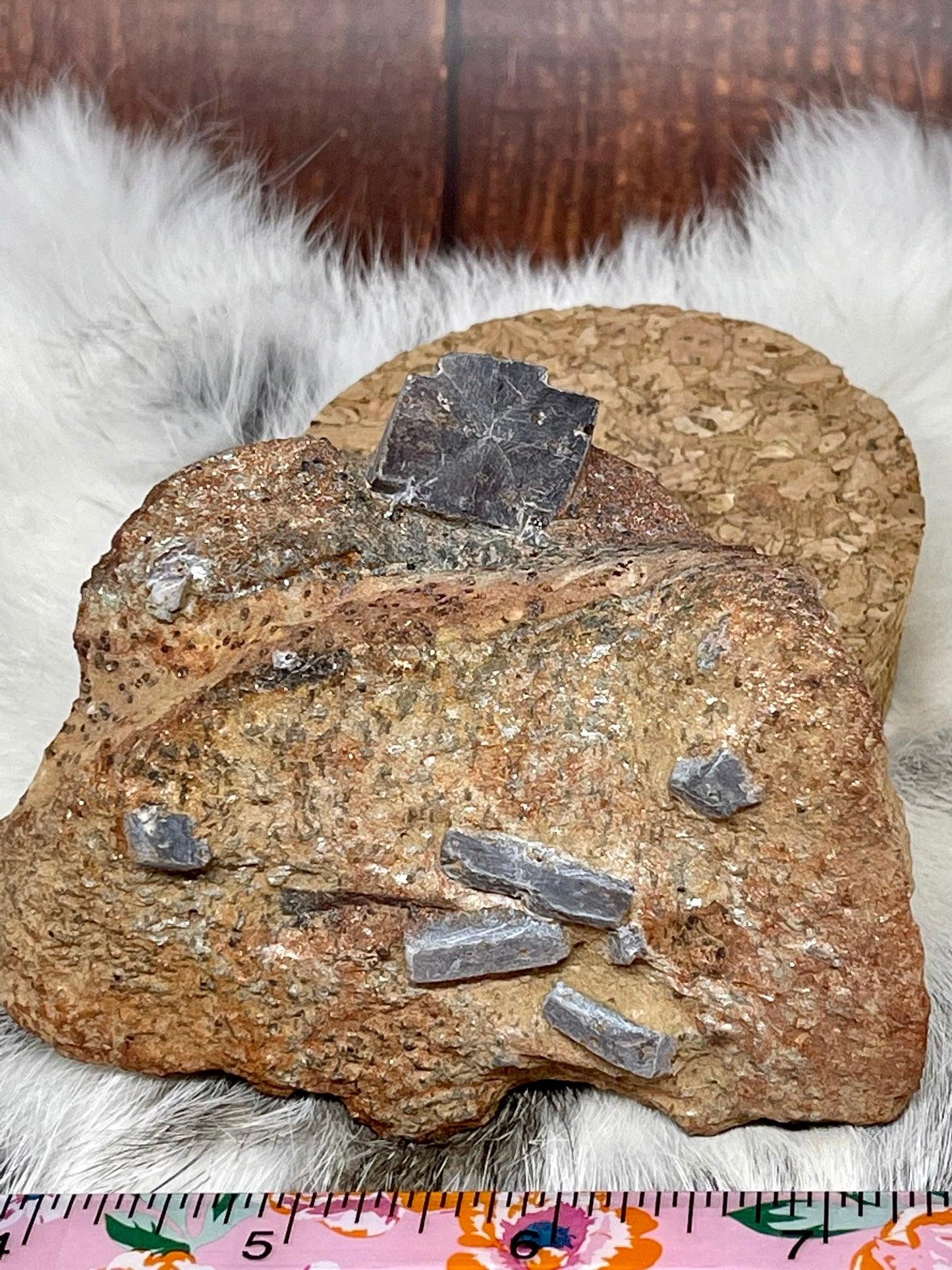 Large Staurolite Fairy Cross Cluster Matrix