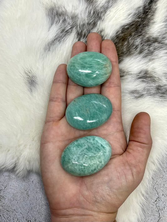 Amazonite Palmstones ~ Amazonite Gallet ~ Amazonite Soapstones