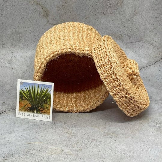 Lidded Sisal Basket