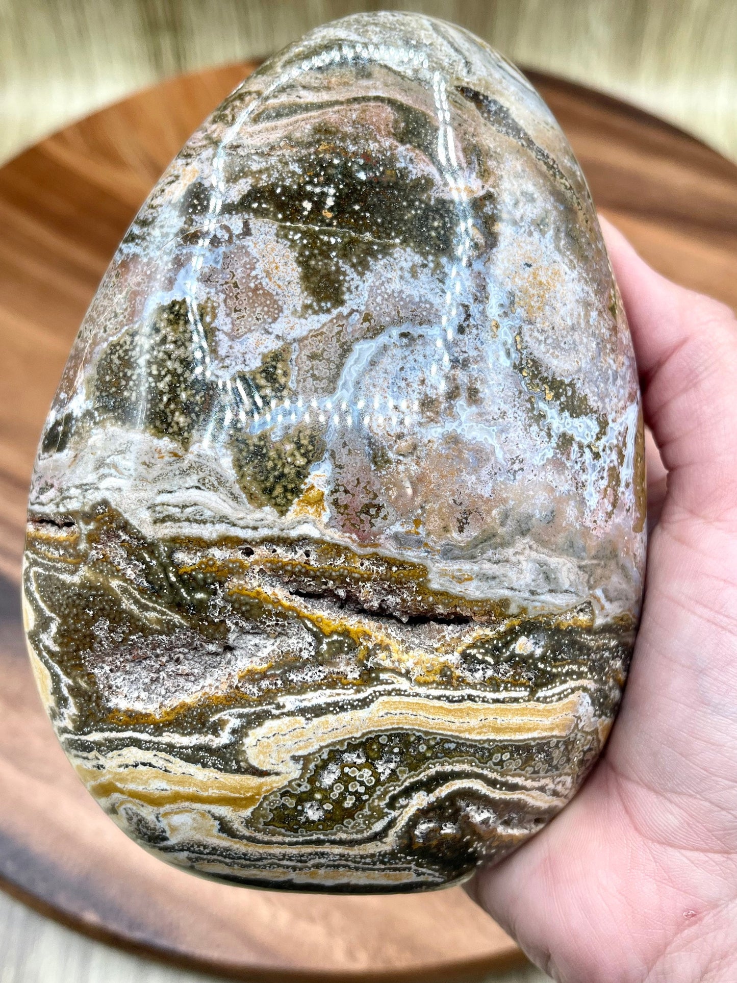 Large Ocean Jasper Freeform Druzy