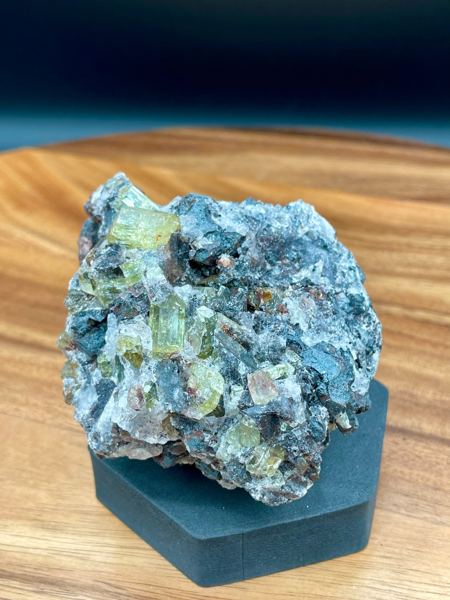 Golden Yellow Apatite in Matrix