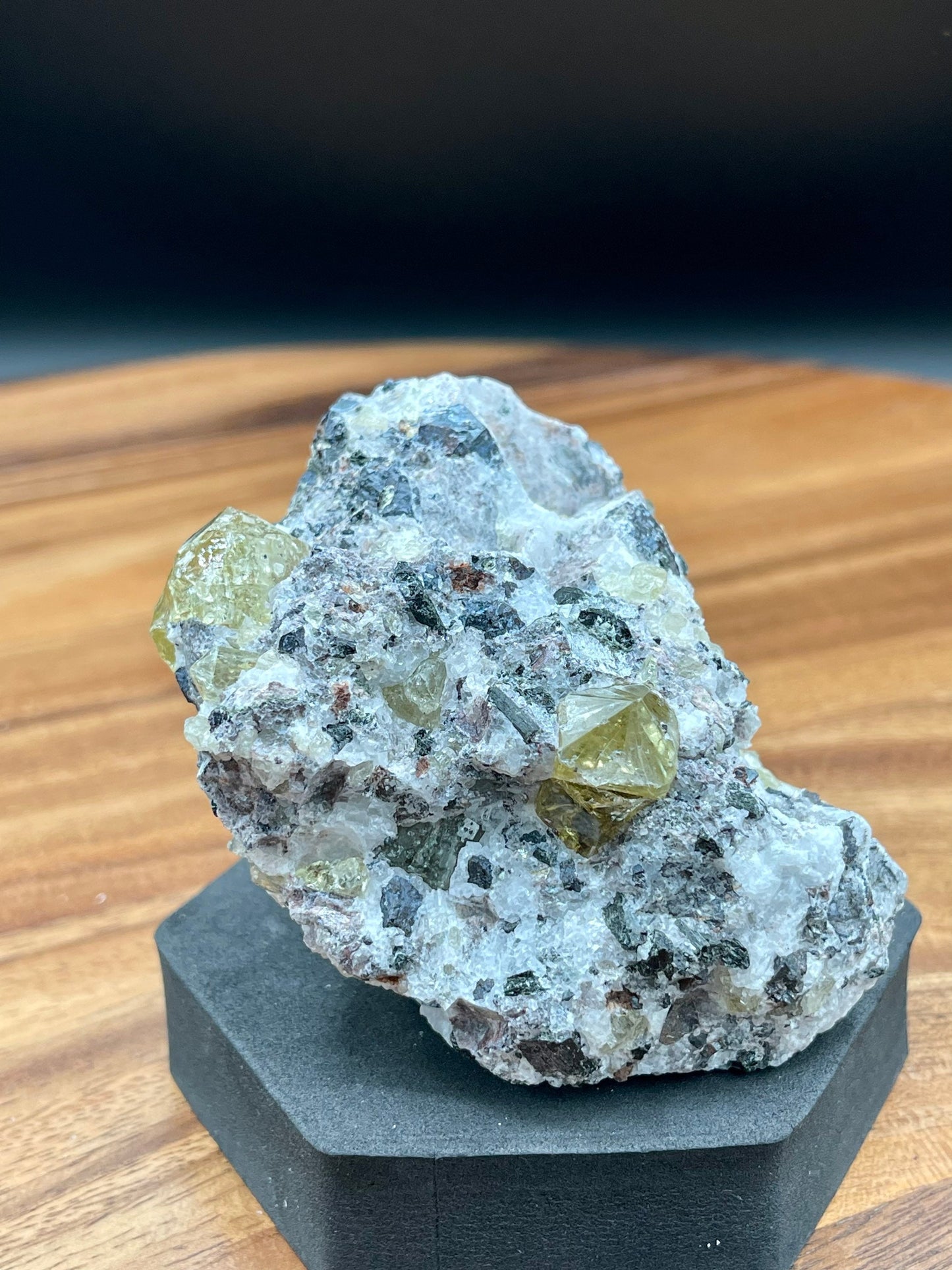 Golden Yellow Apatite in Matrix