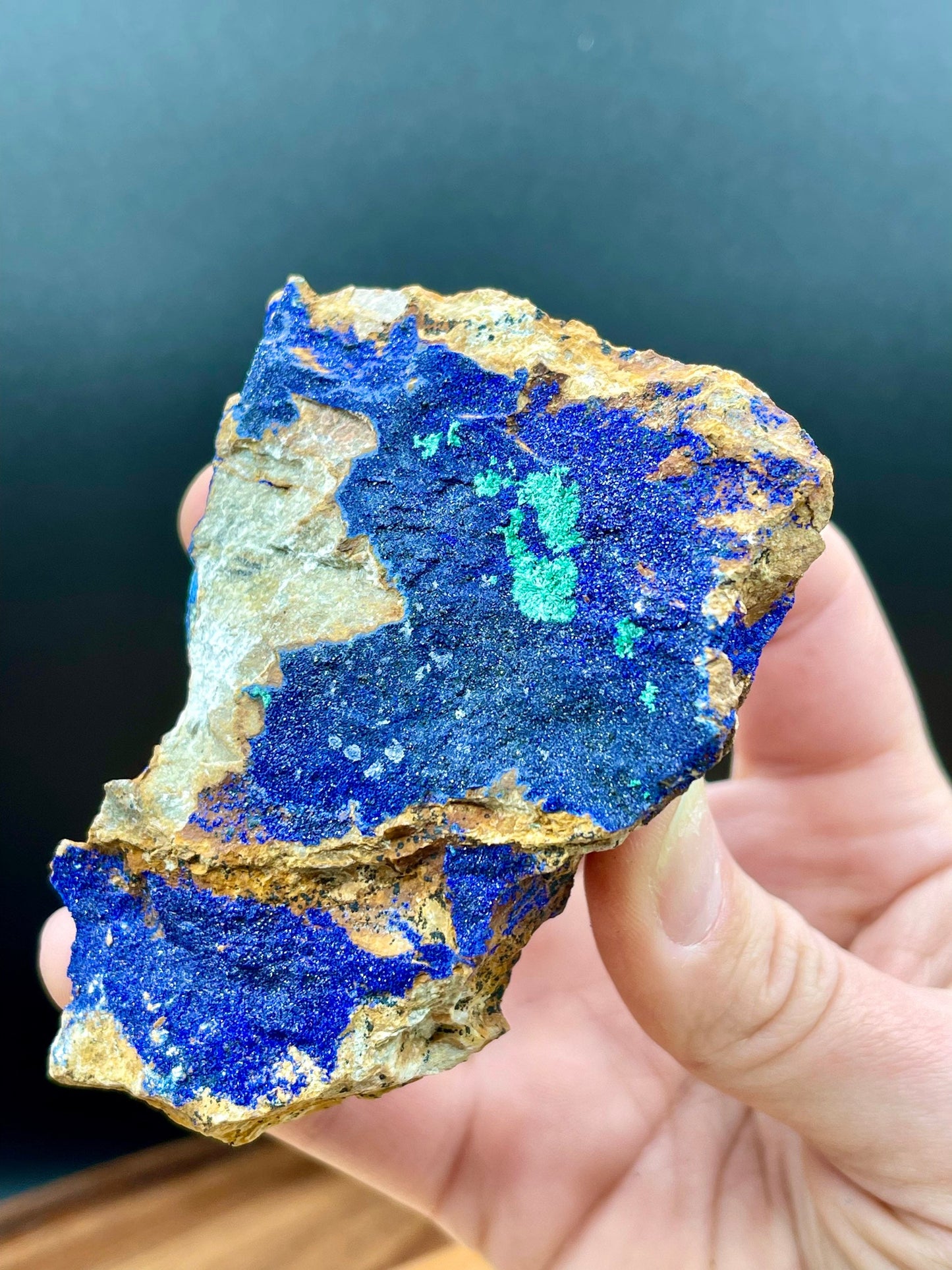 Vibrant Azurite and Malachite Mixed Mineral