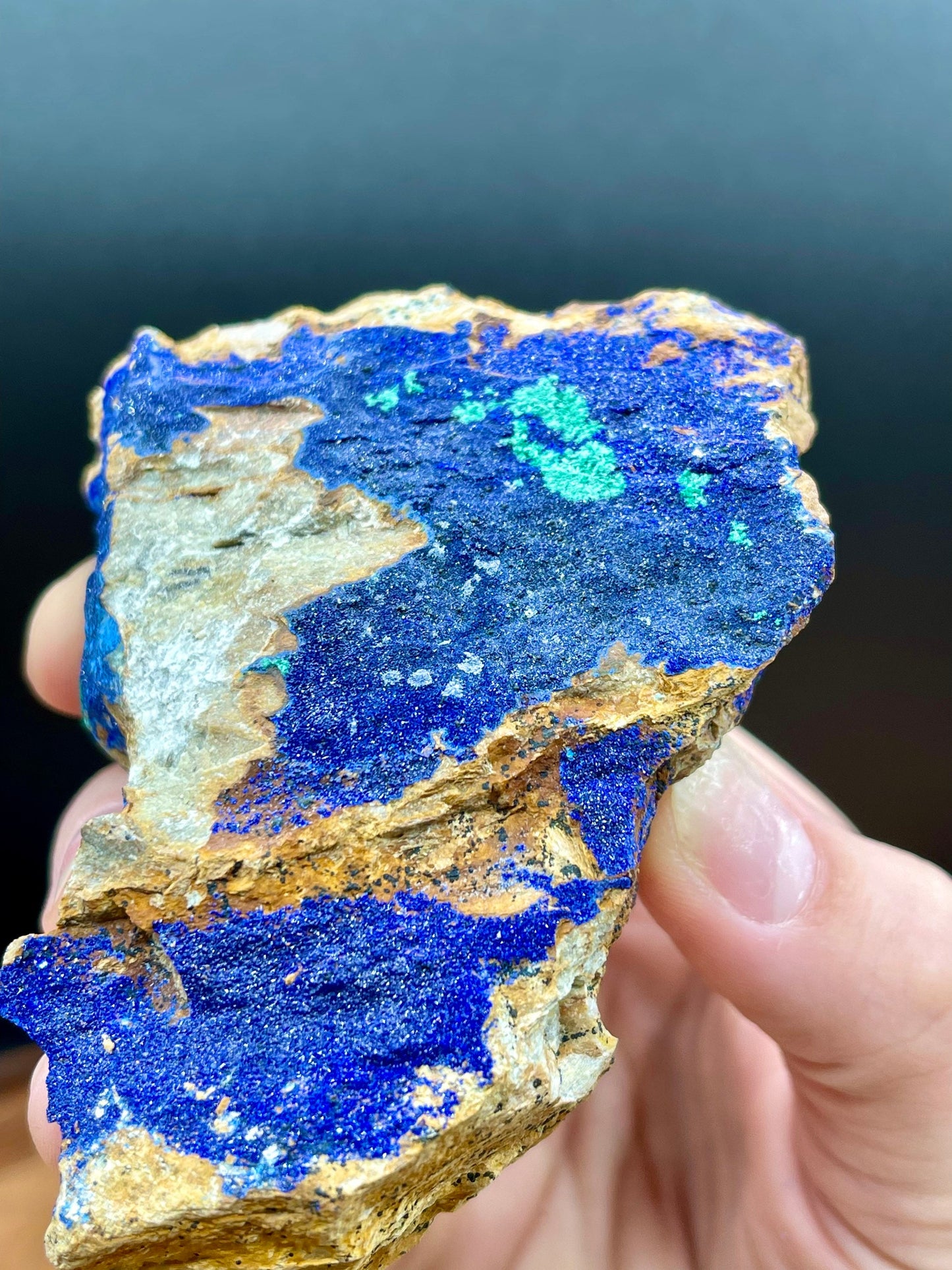 Vibrant Azurite and Malachite Mixed Mineral