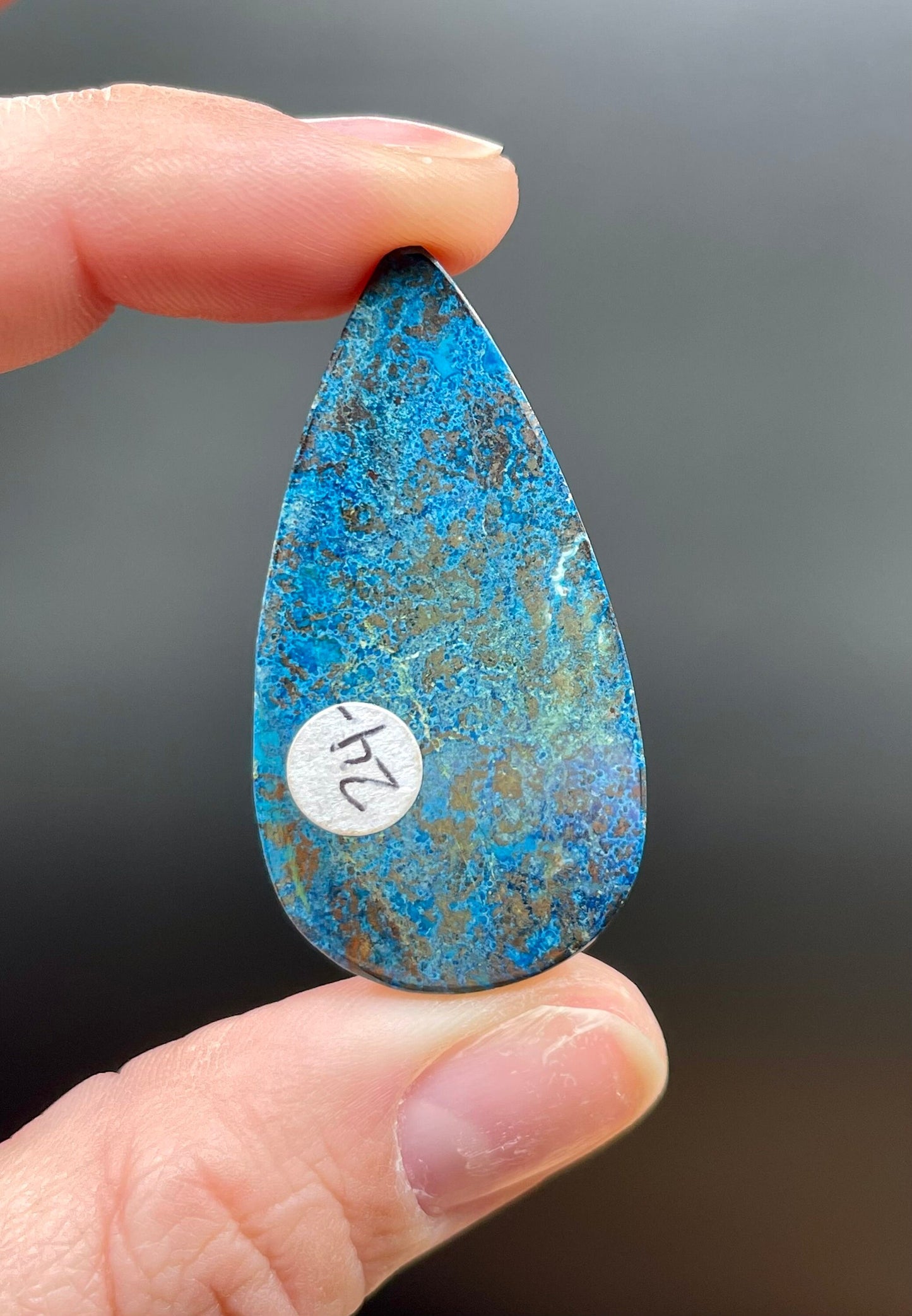 Spectacular Grade AAA Shattuckite Cabochon