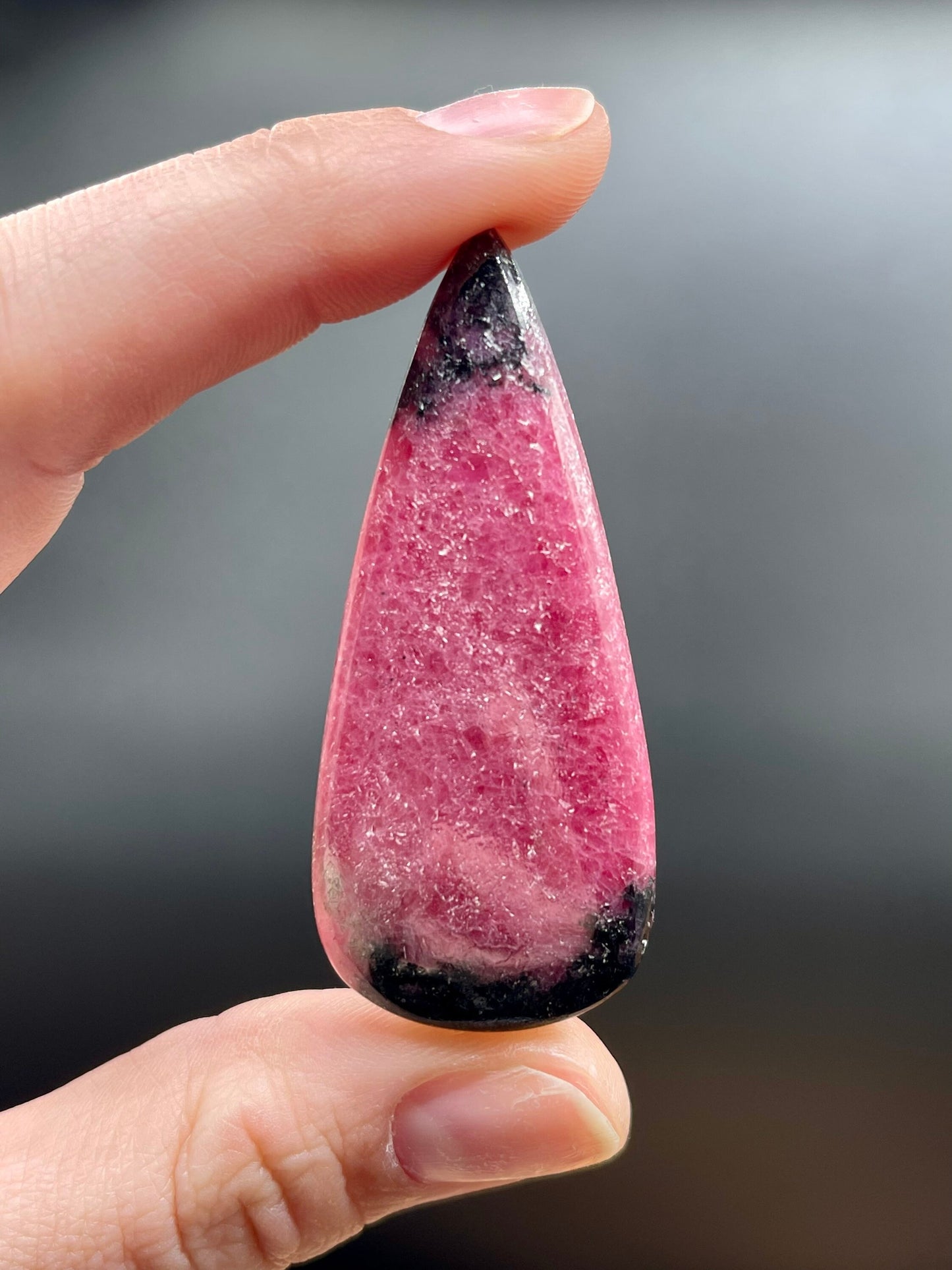 Spectacular Grade AAA Rhodonite Cabochon