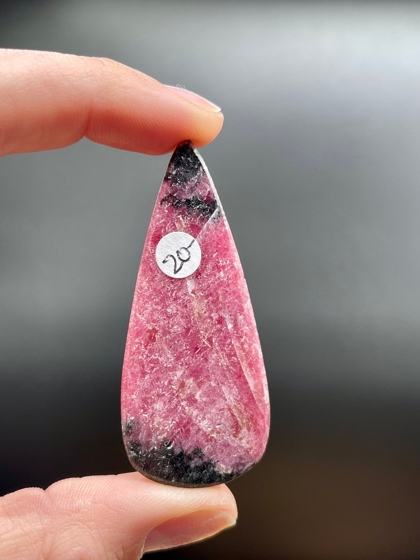 Spectacular Grade AAA Rhodonite Cabochon