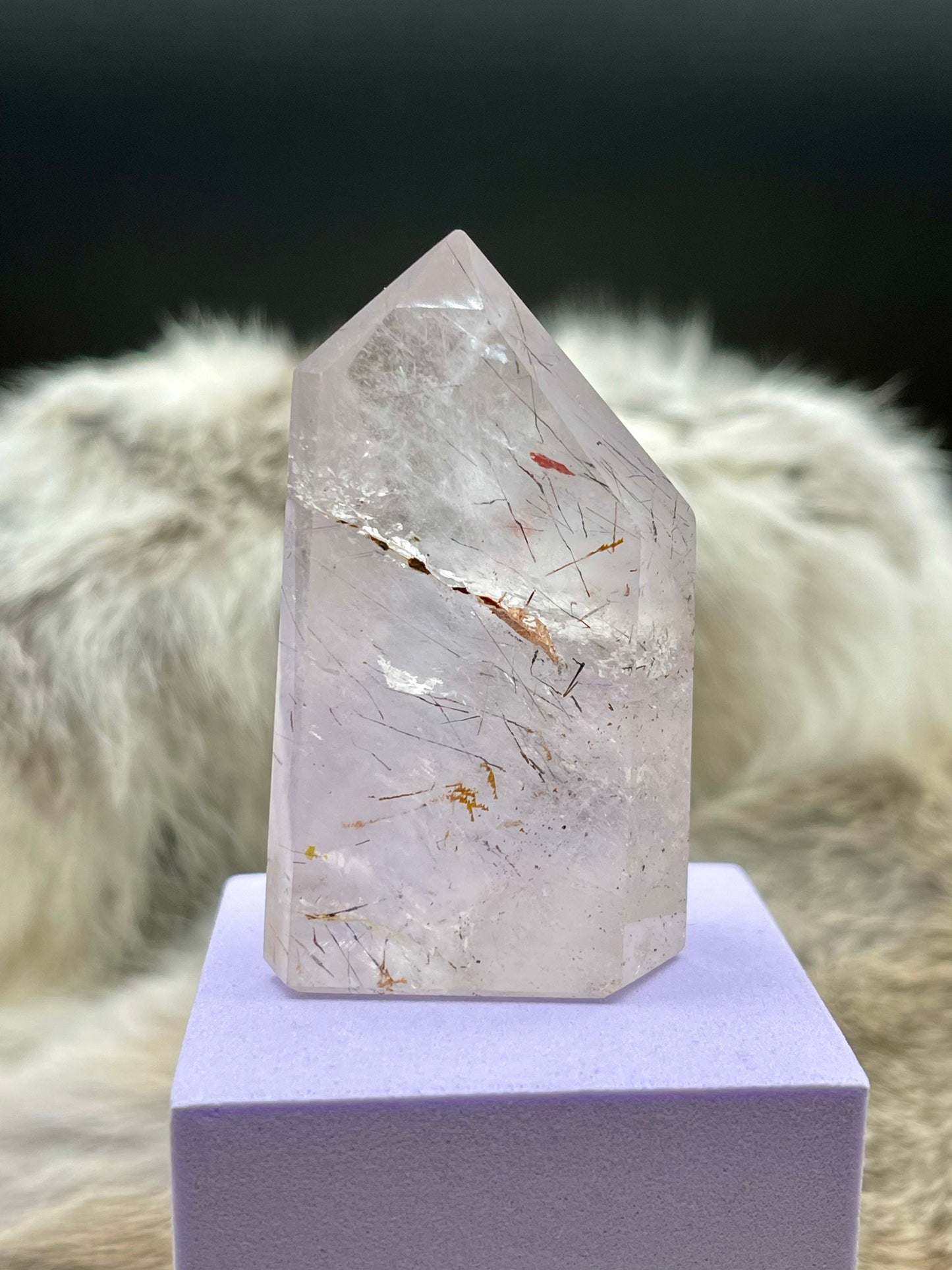 Natural Rutilated Quartz Point