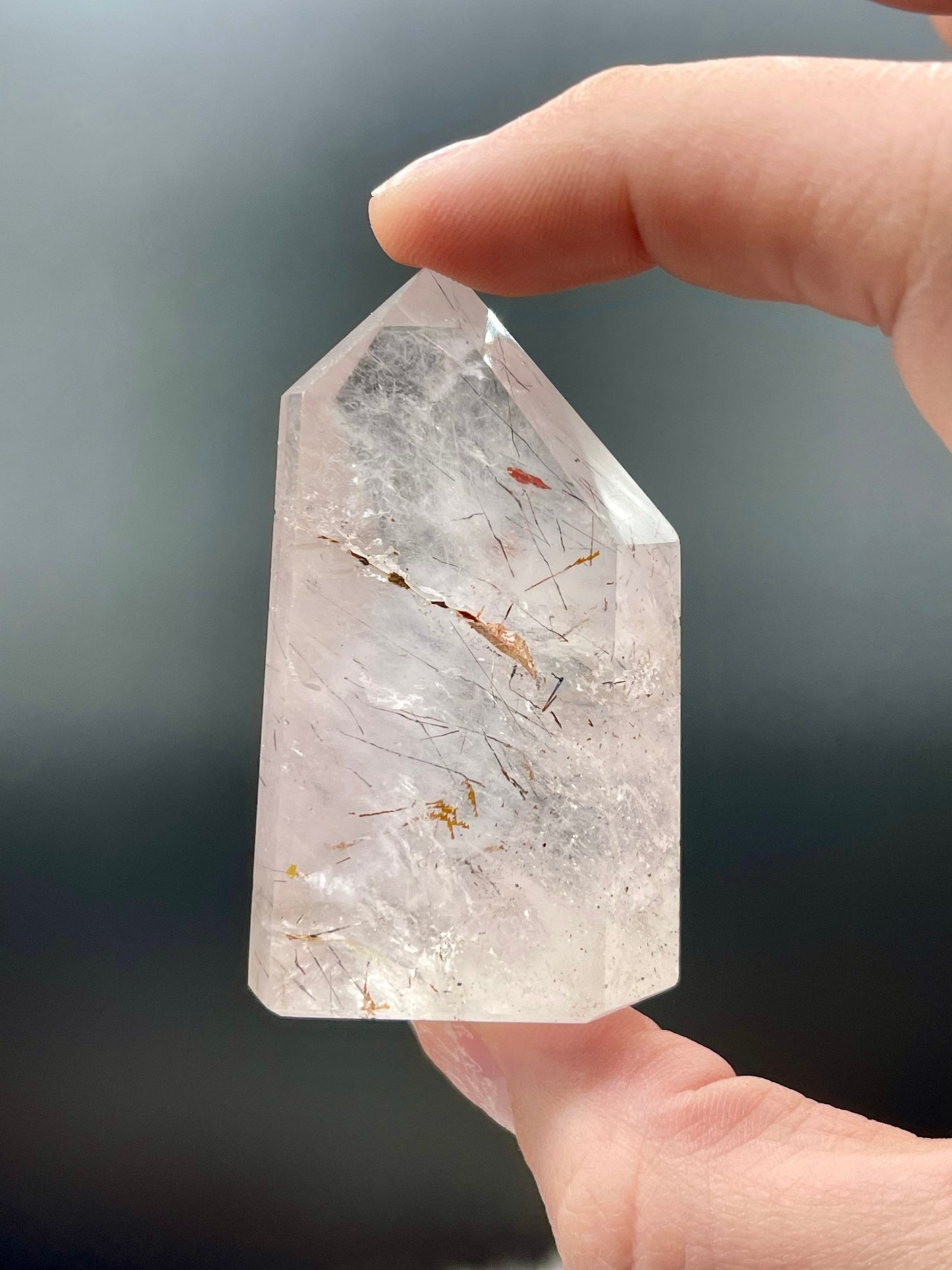 Natural Rutilated Quartz Point