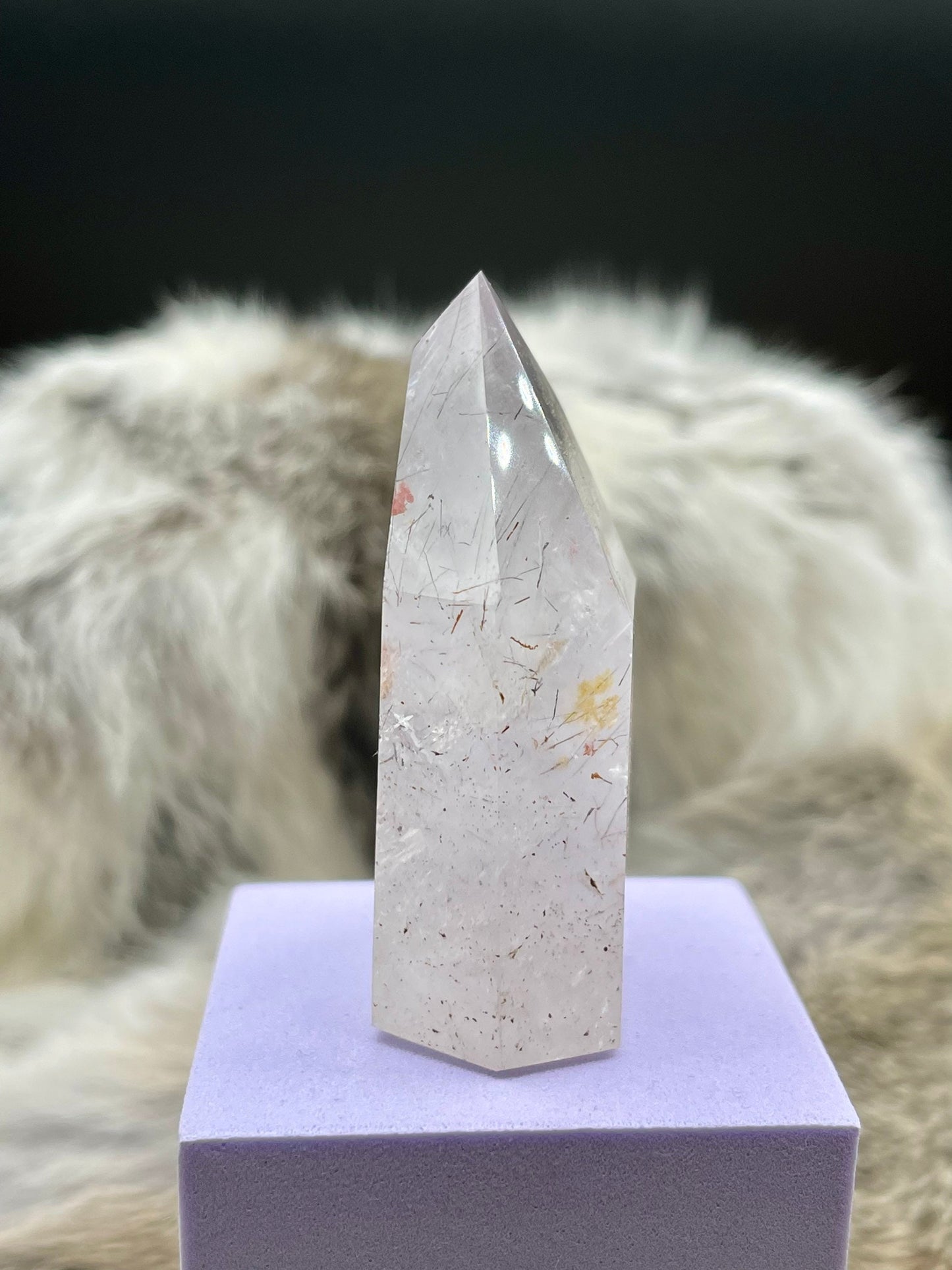 Natural Rutilated Quartz Point