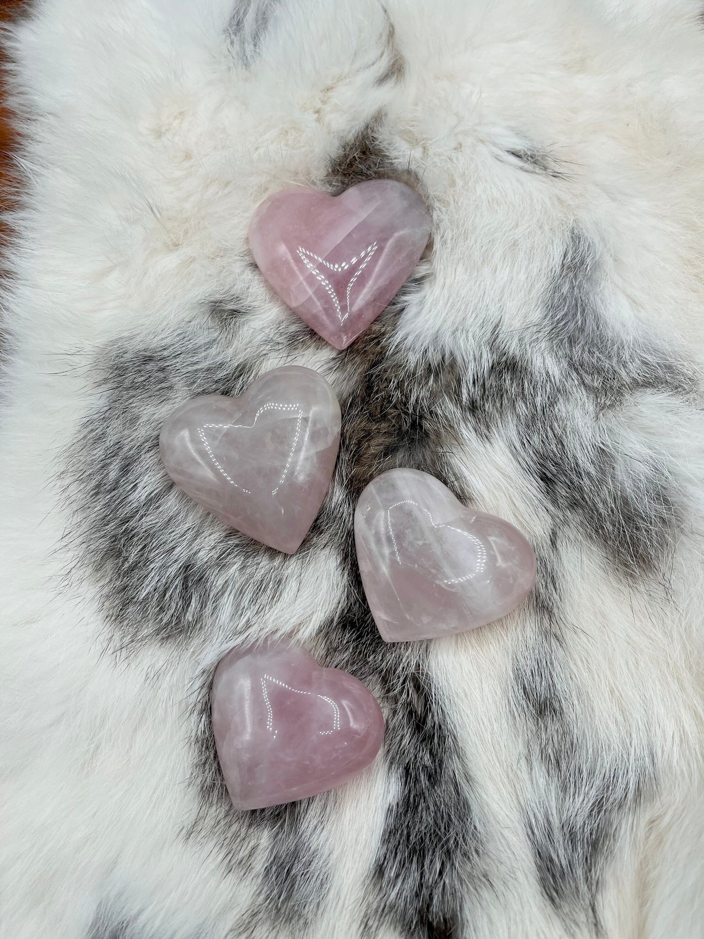 Rose Quartz Hearts