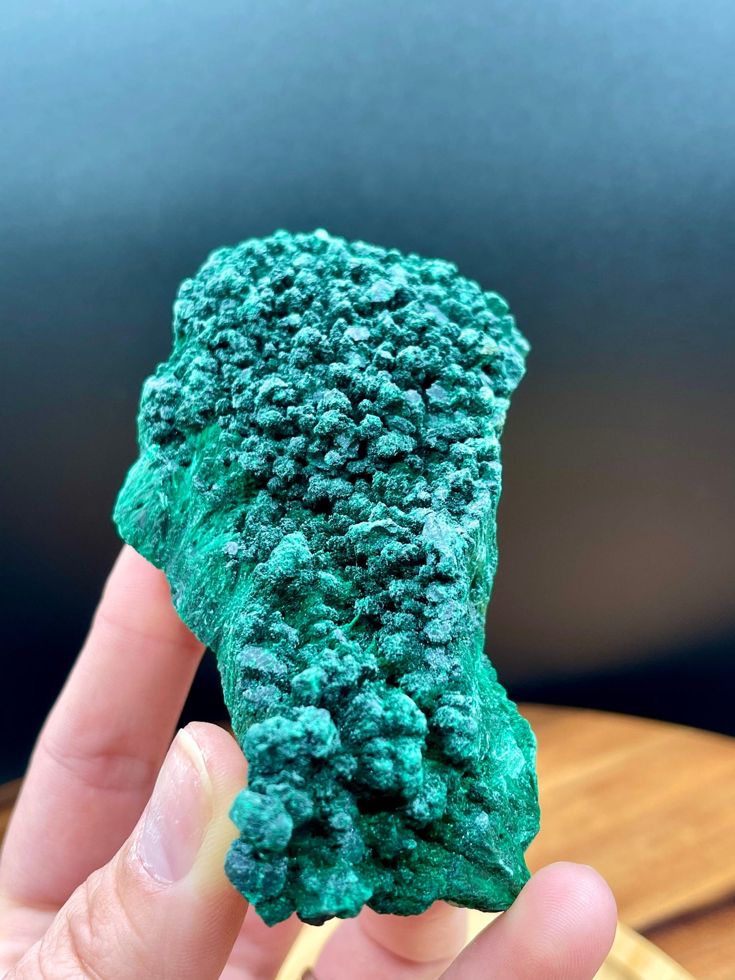 Sparkling Fibrous Malachite Freeform