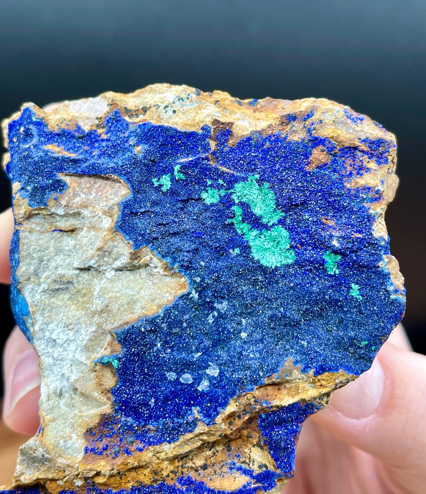 Vibrant Azurite and Malachite Mixed Mineral