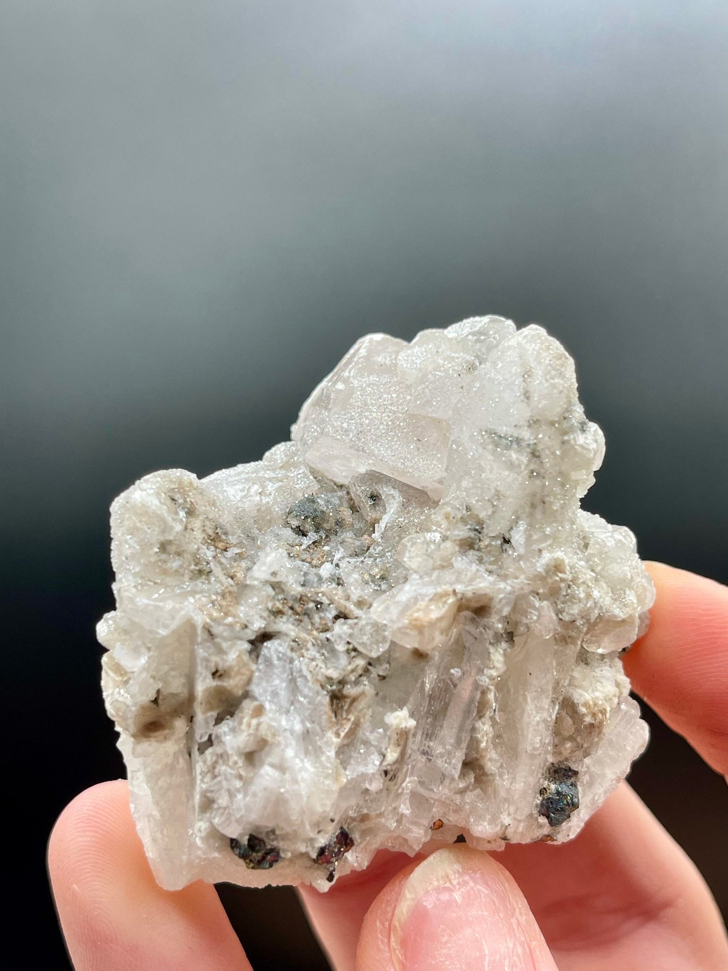 Sparkly Danburite Cluster Matrix