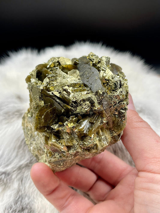 Large Siderite and Chalcopyrite