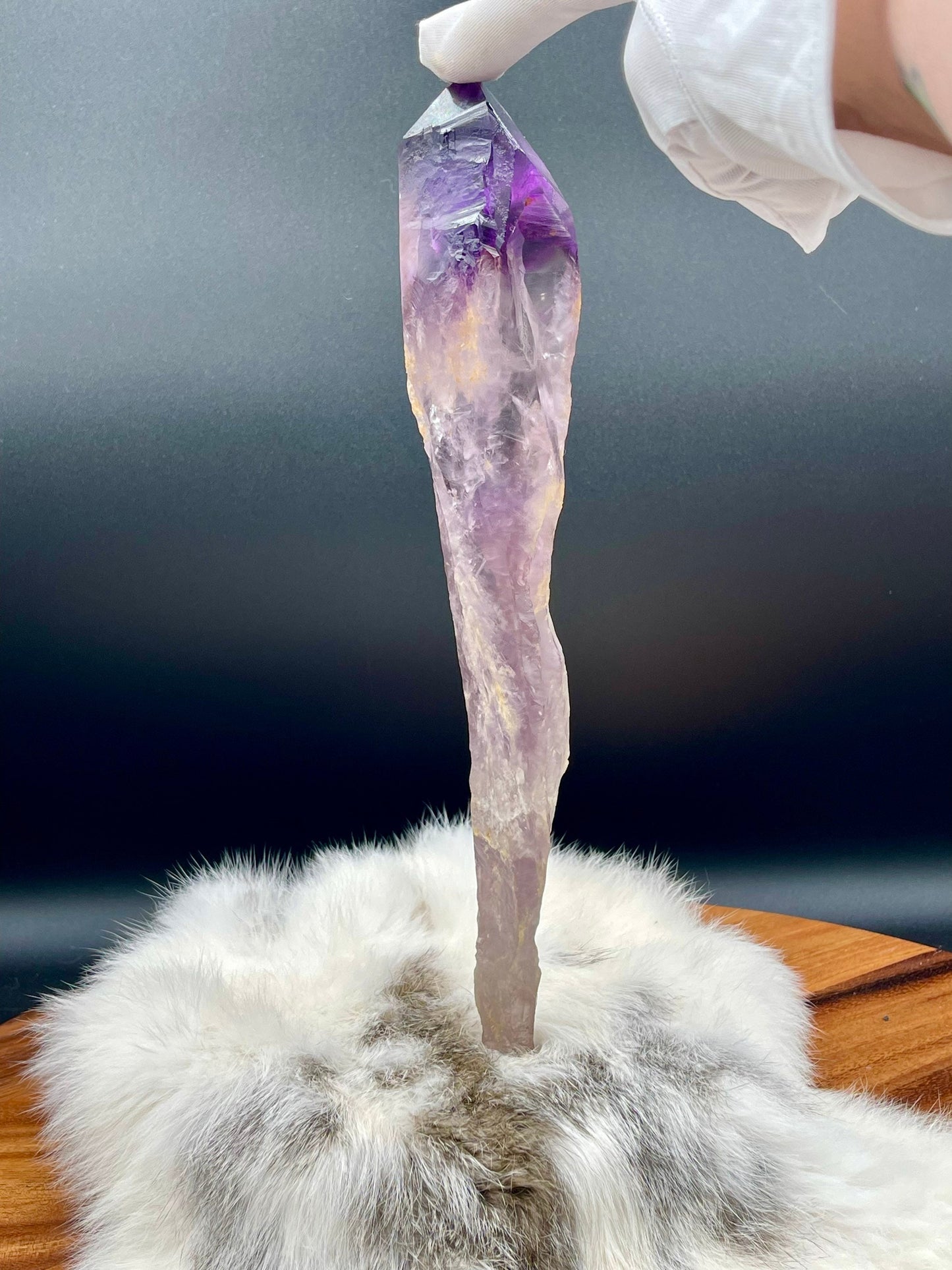 Natural Amethyst Root Wand XL