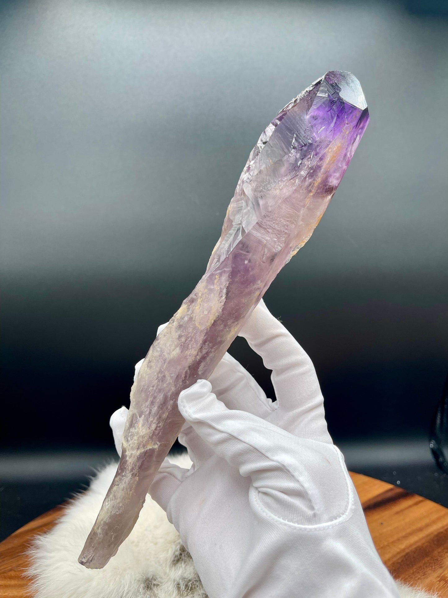 Natural Amethyst Root Wand XL