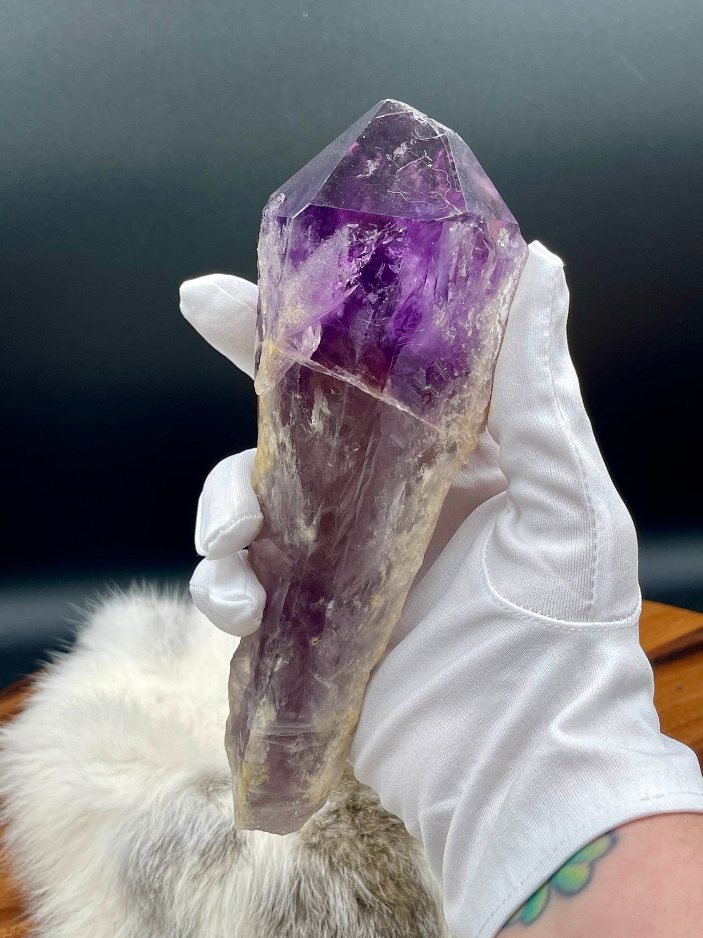 Natural Amethyst Root Wand XL