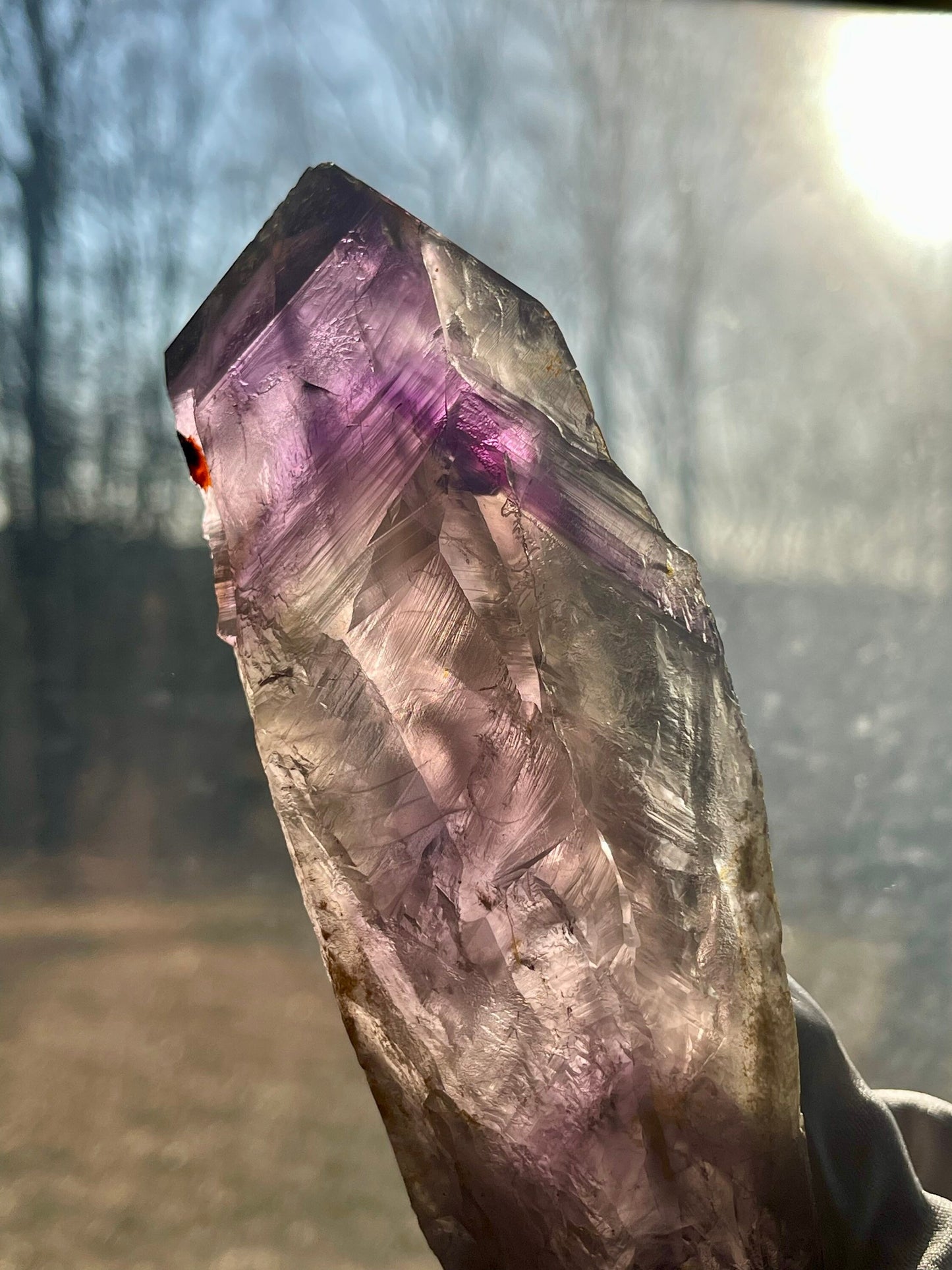 Natural Amethyst Root Wand XL