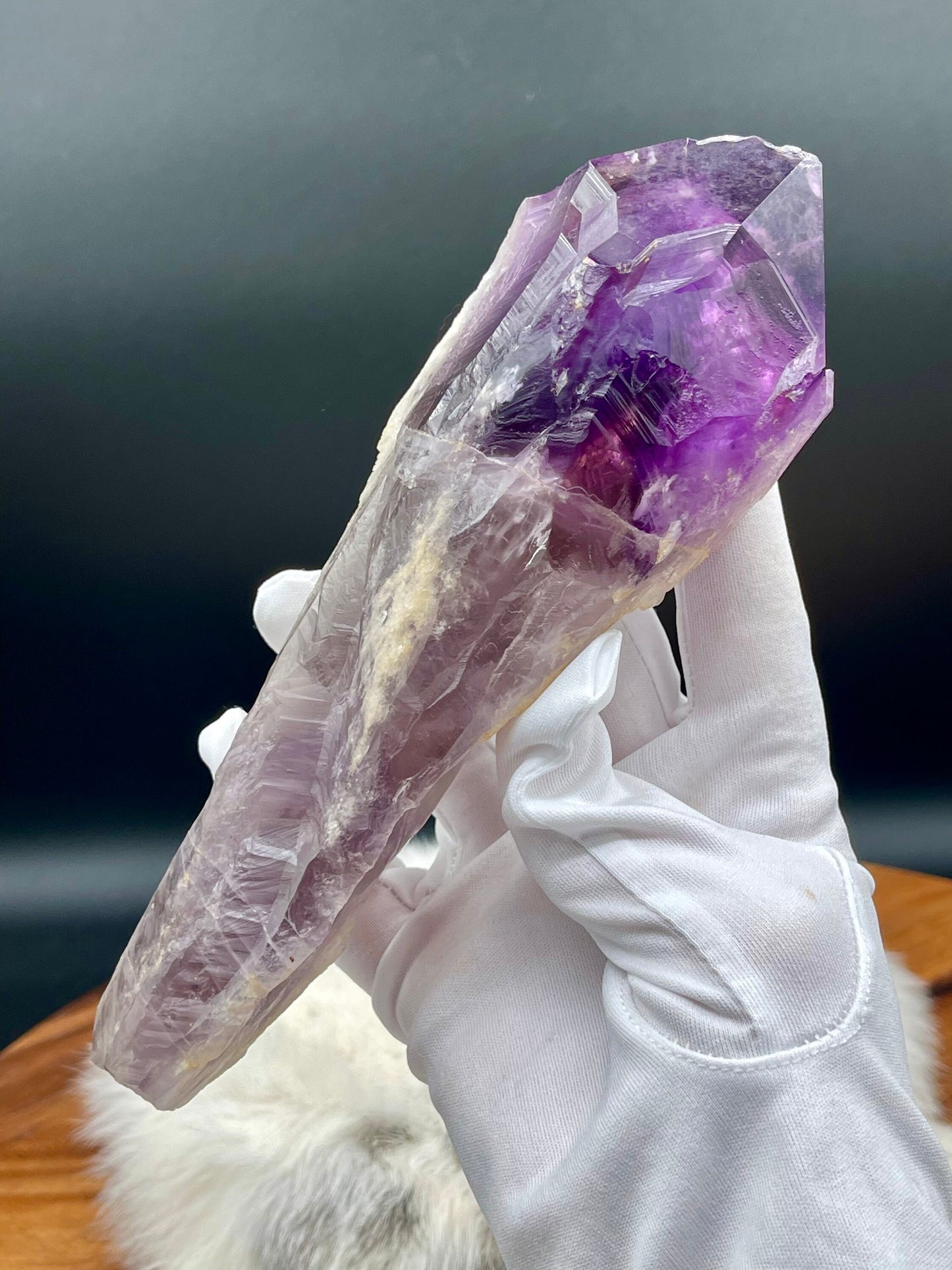 Natural Amethyst Root Wand XL