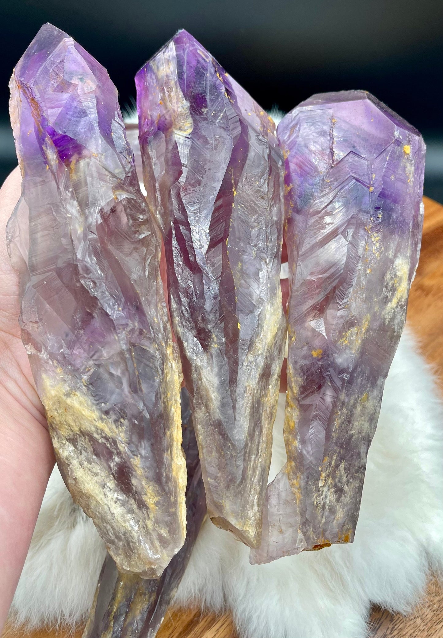 Natural Amethyst Root Wand XL