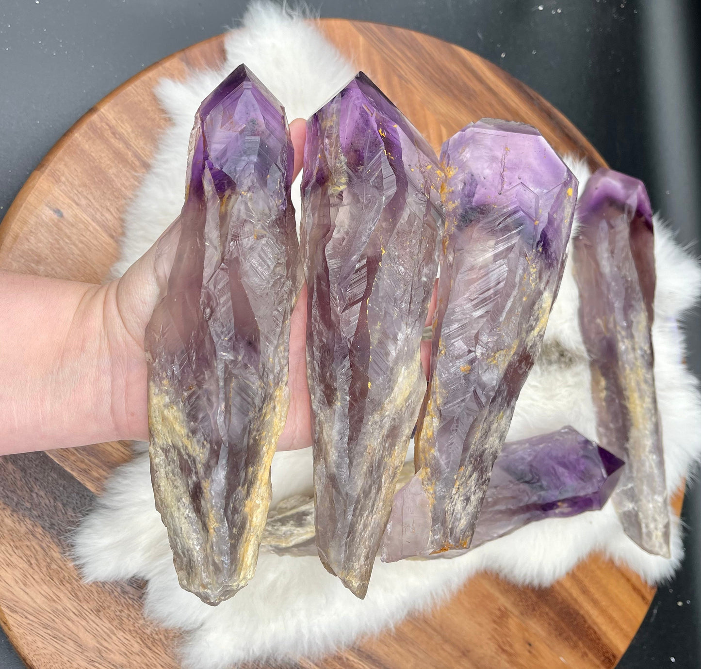 Natural Amethyst Root Wand XL