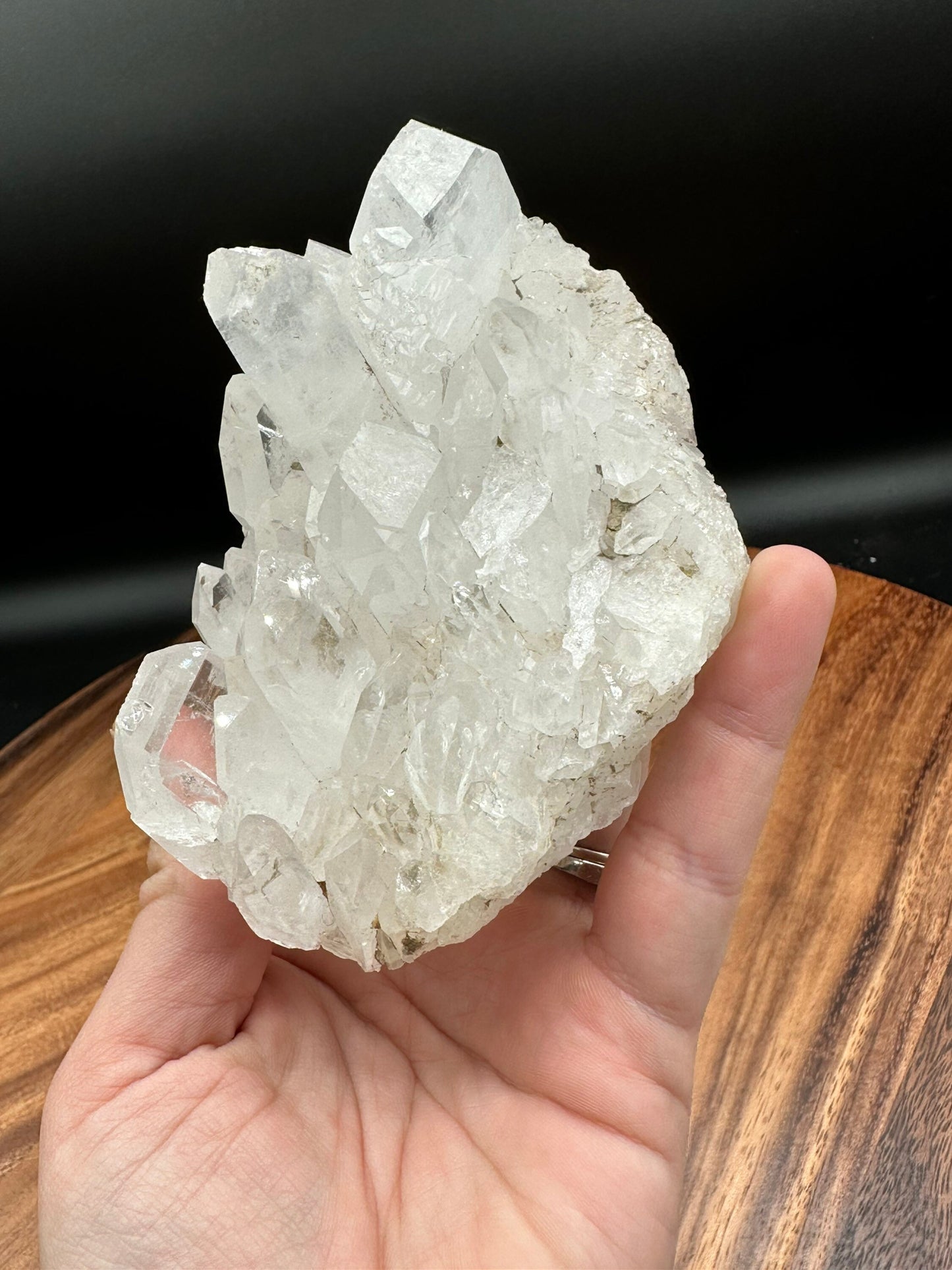 Large Faden Quartz Cluster with Brookite