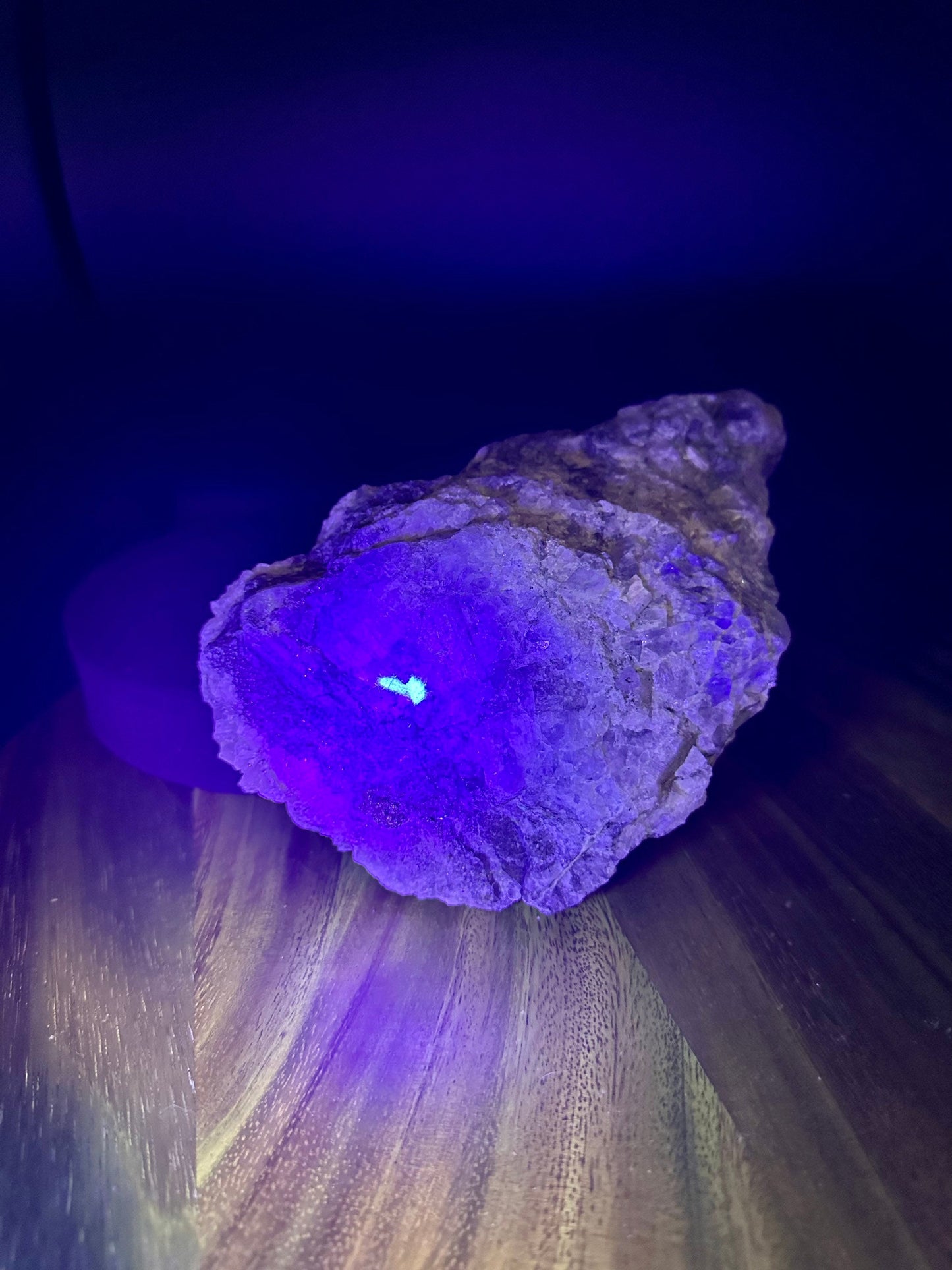 Fluorescent Calcite and Fluorite Specimen with pyrite