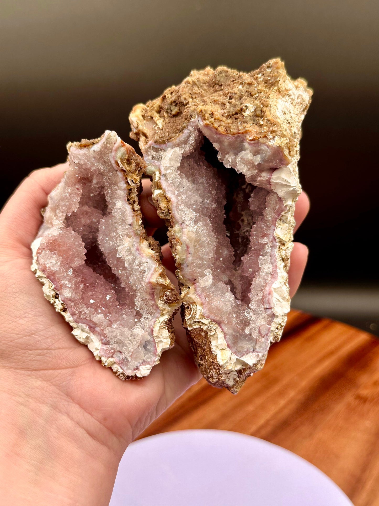 Entire Pink Amethyst Geode