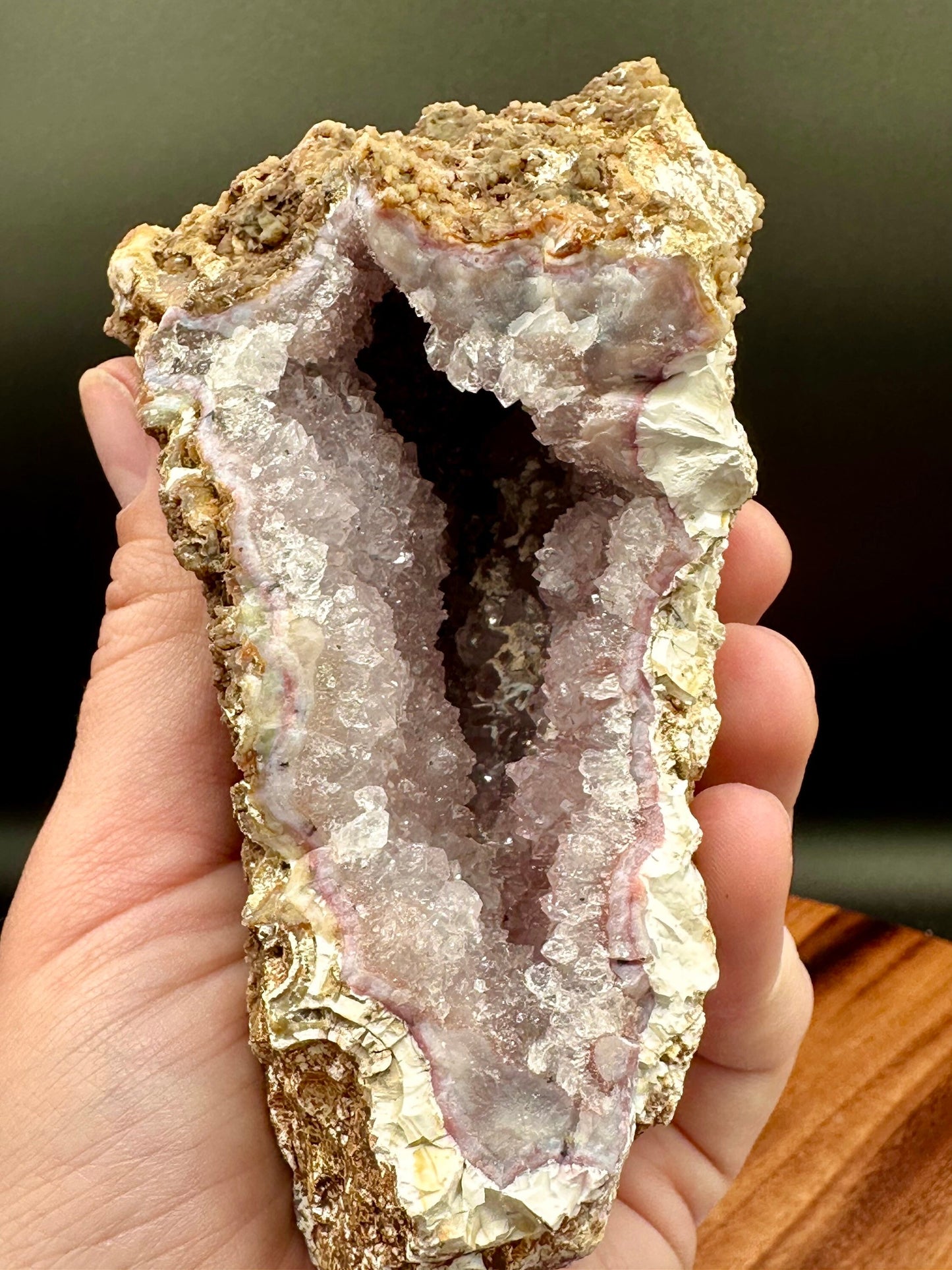 Entire Pink Amethyst Geode