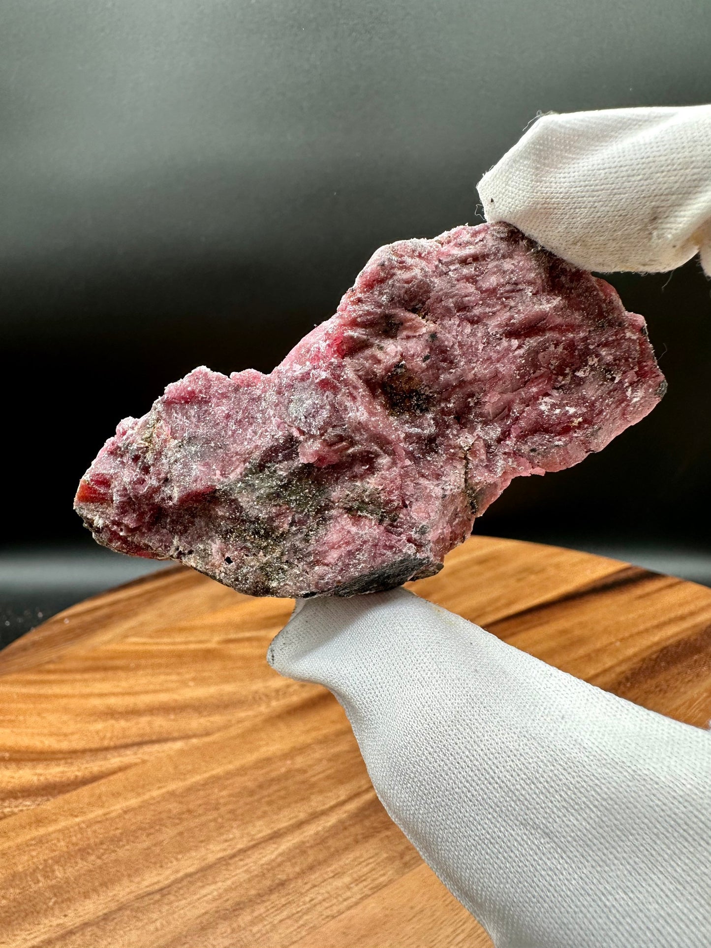 Grade AA Rough Rhodonite with Amphibole, Cummingtonite and other Minerals