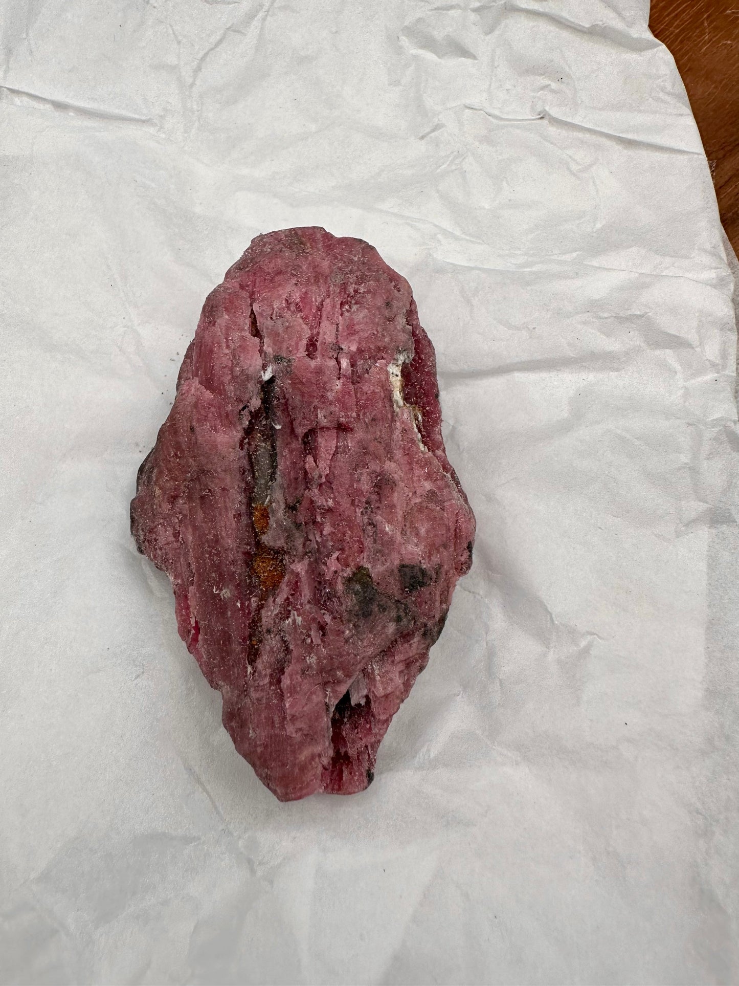 Grade AA Rough Rhodonite with Amphibole, Cummingtonite and other Minerals