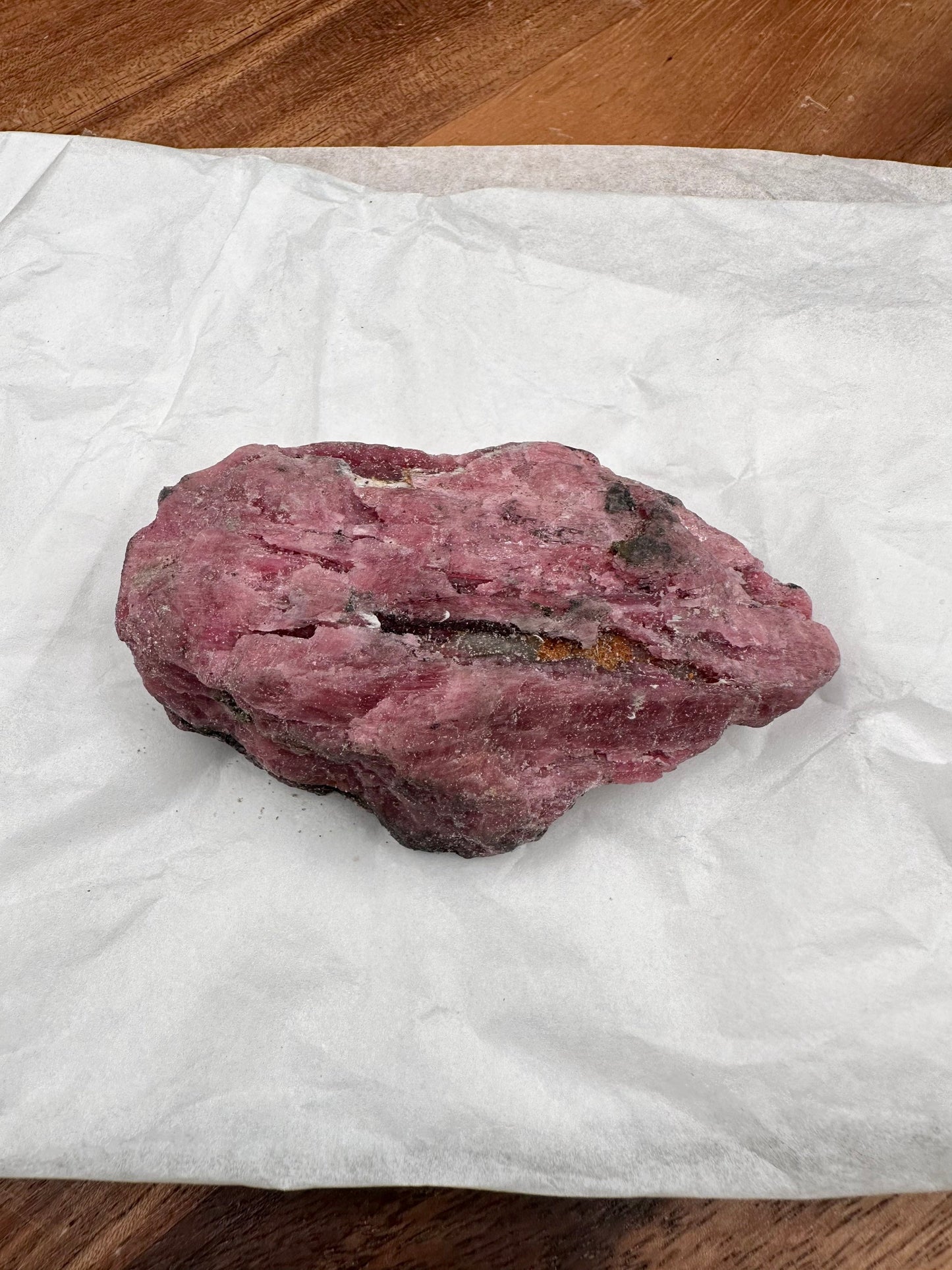 Grade AA Rough Rhodonite with Amphibole, Cummingtonite and other Minerals