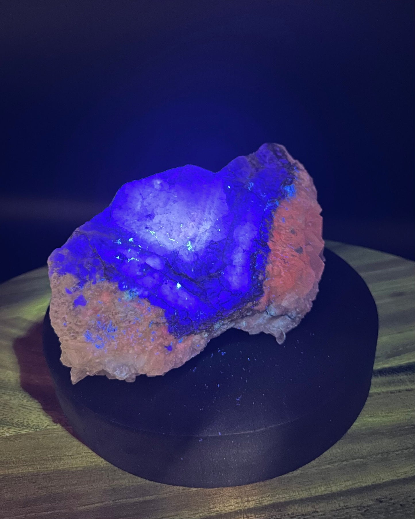 Fluorescent Calcite and Fluorite Specimen