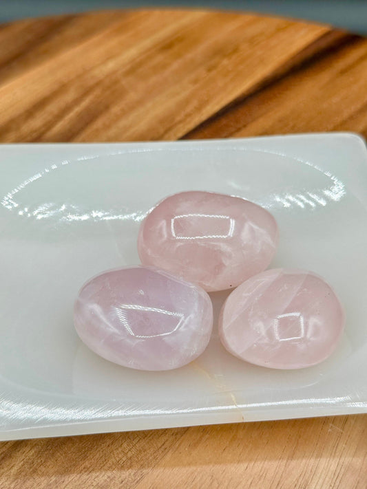 Rose Quartz Palm Stones