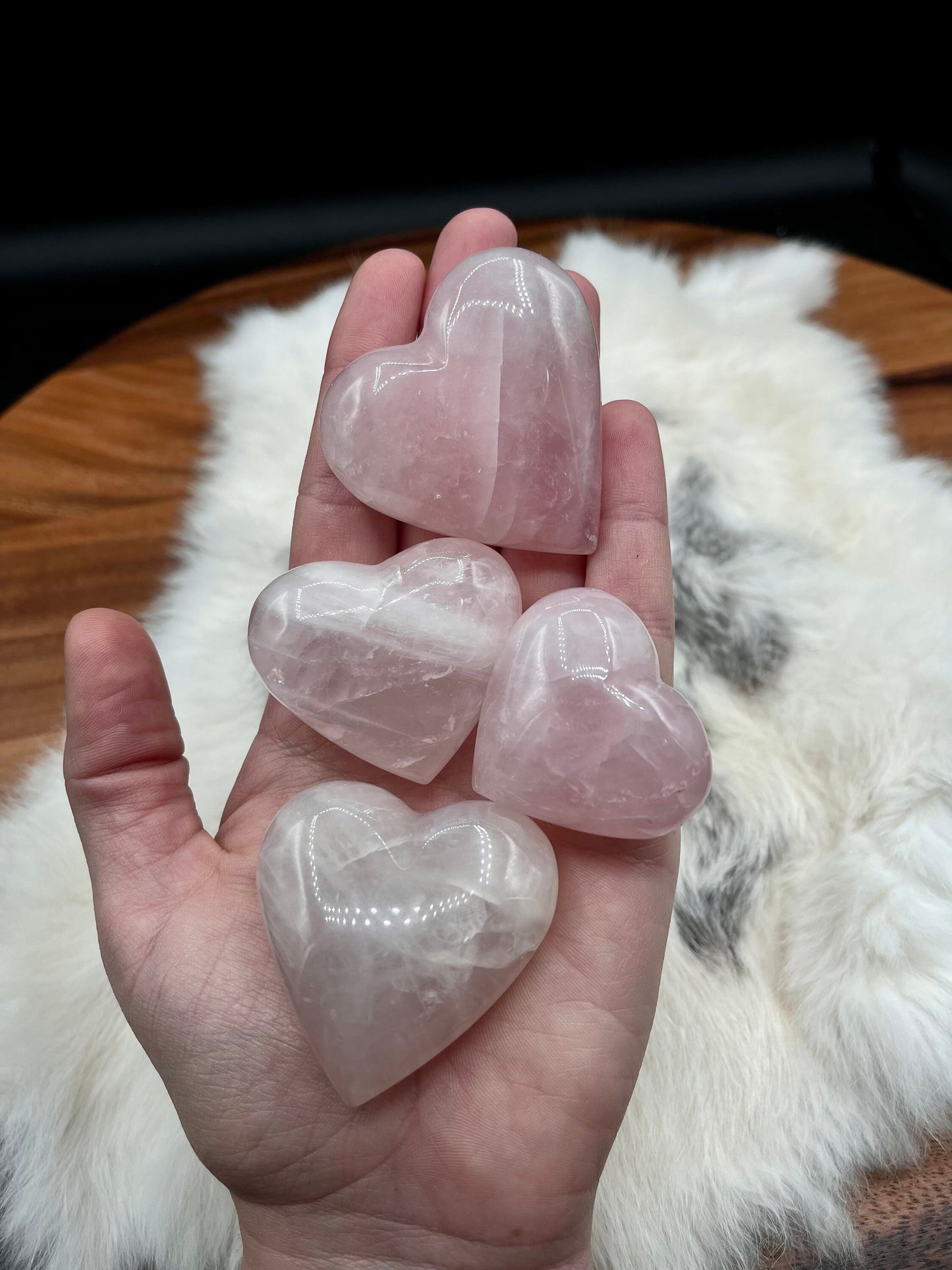 Rose Quartz Hearts