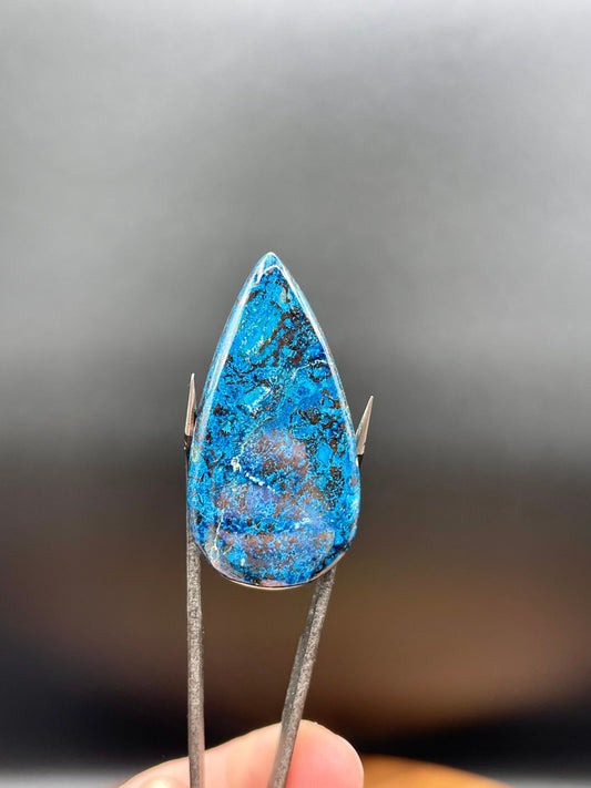 Spectacular Grade AAA Shattuckite Cabochon