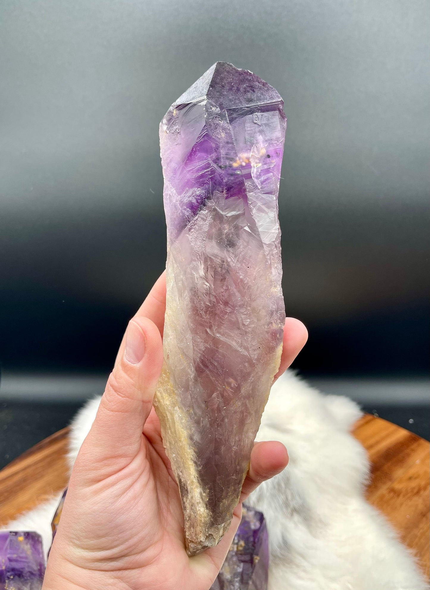 Natural Amethyst Root Wand XL