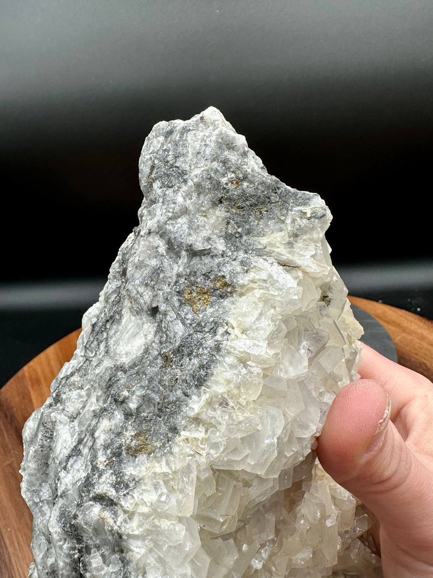 Fluorescent Calcite and Fluorite Specimen with pyrite