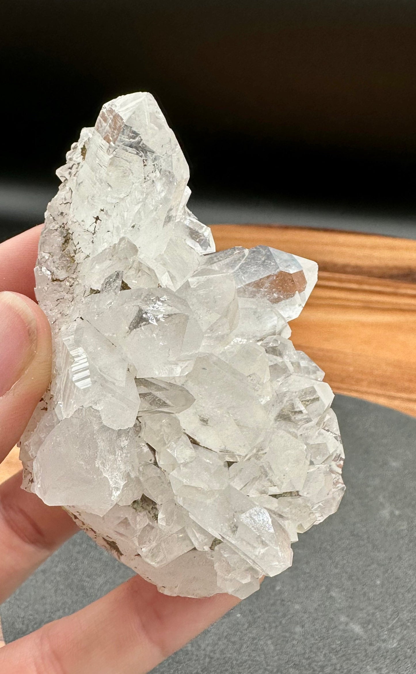 Faden Quartz Cluster with Brookite